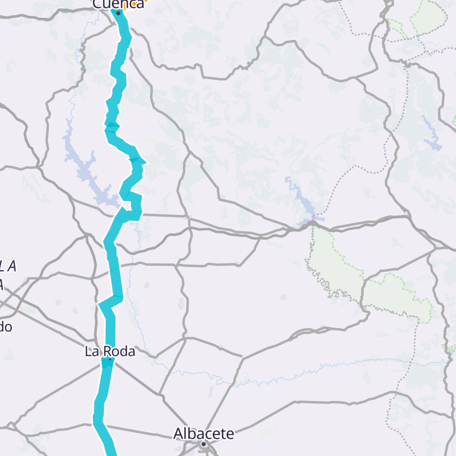 Map itinerary
