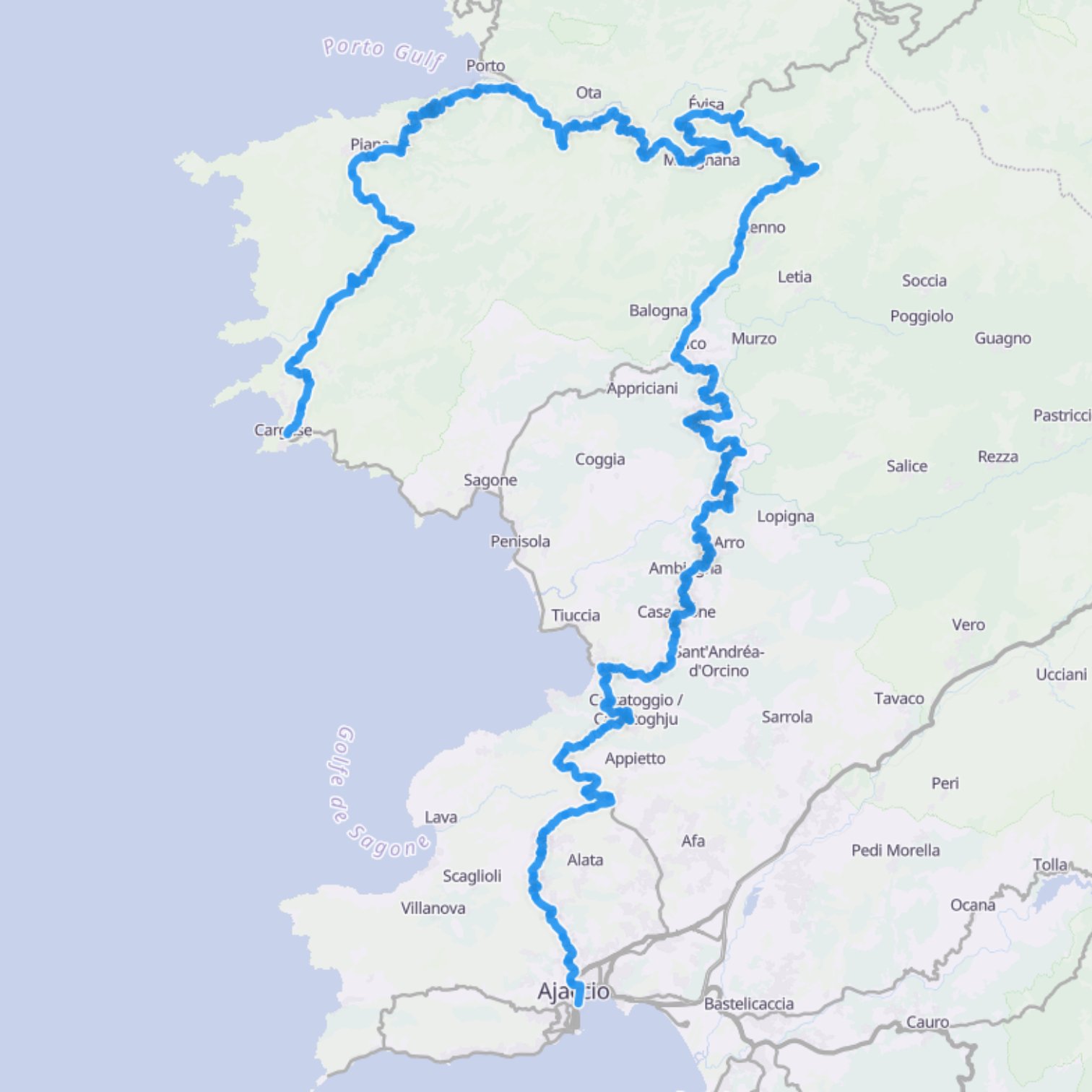 Map itinerary