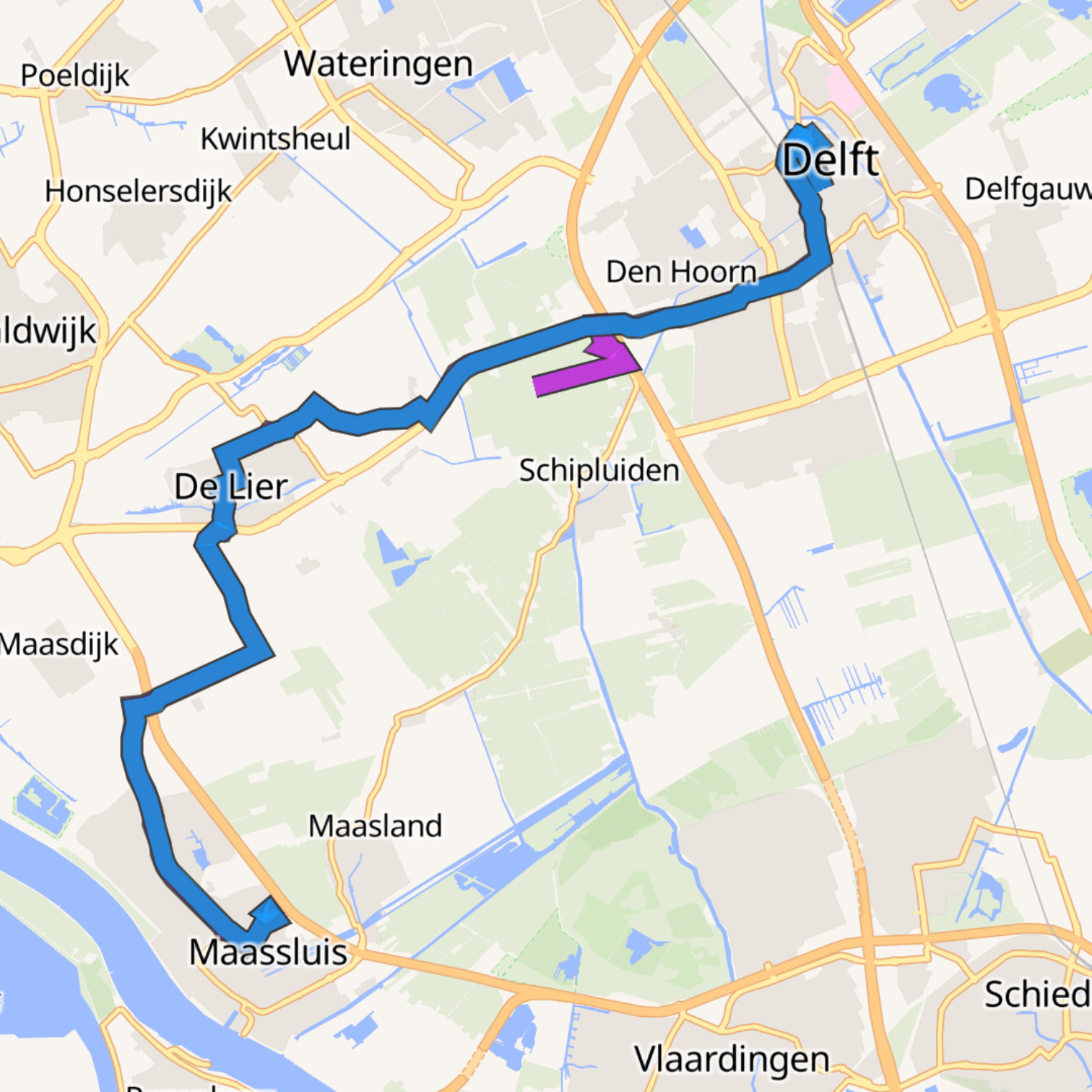 Map itinerary