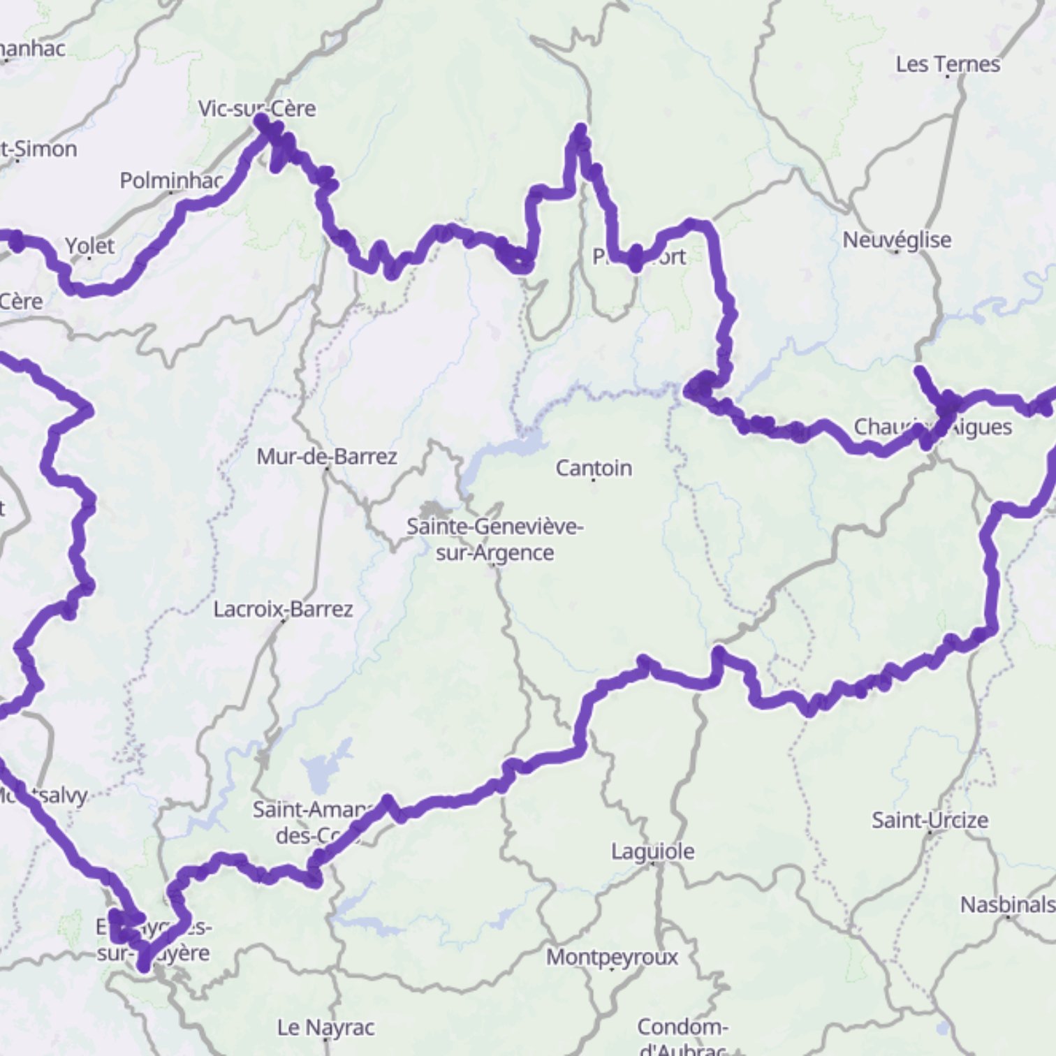 Map itinerary