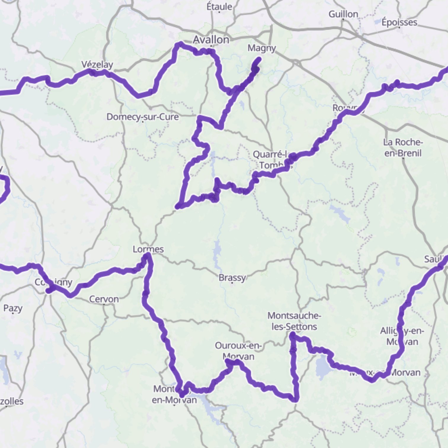Map itinerary