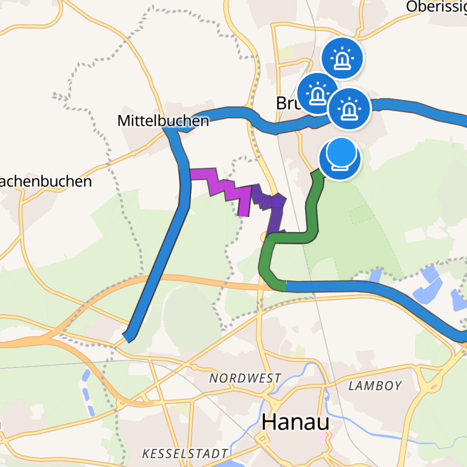 Map itinerary