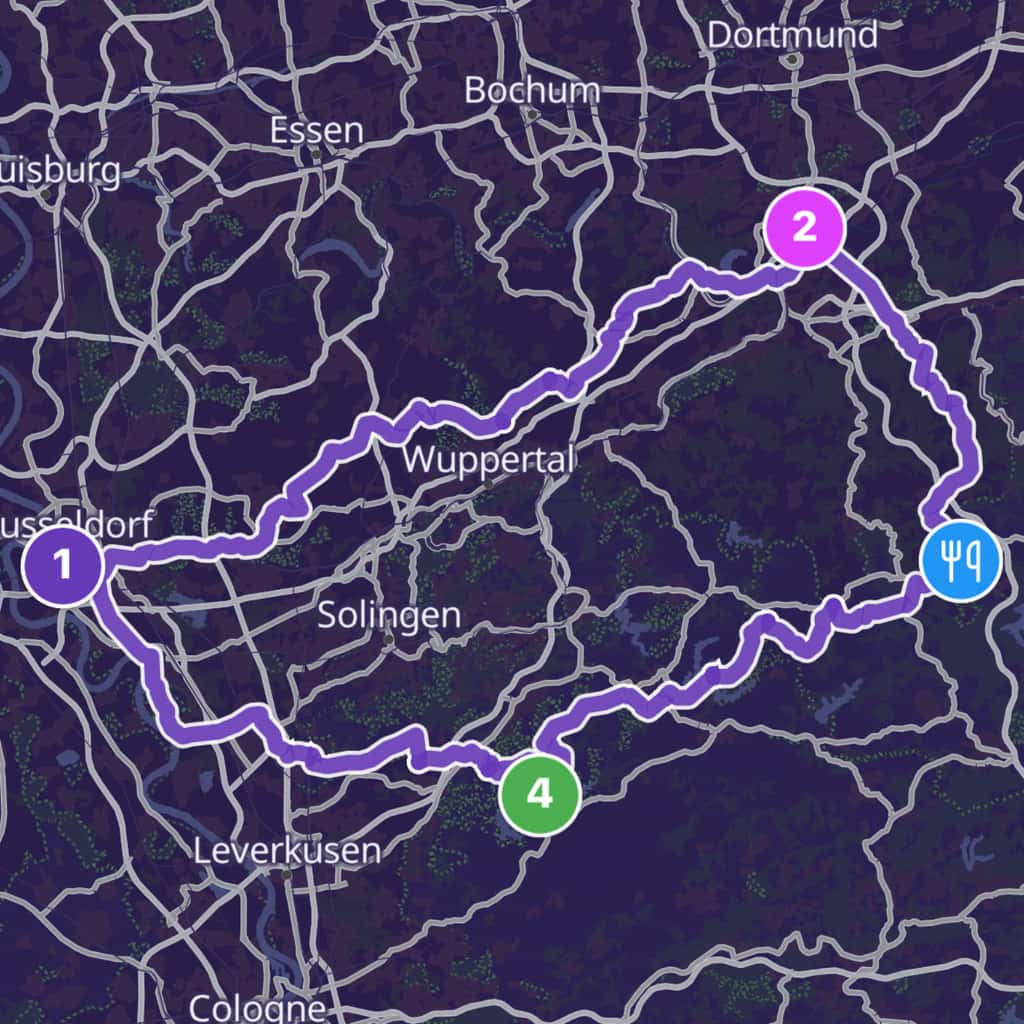 Map itinerary