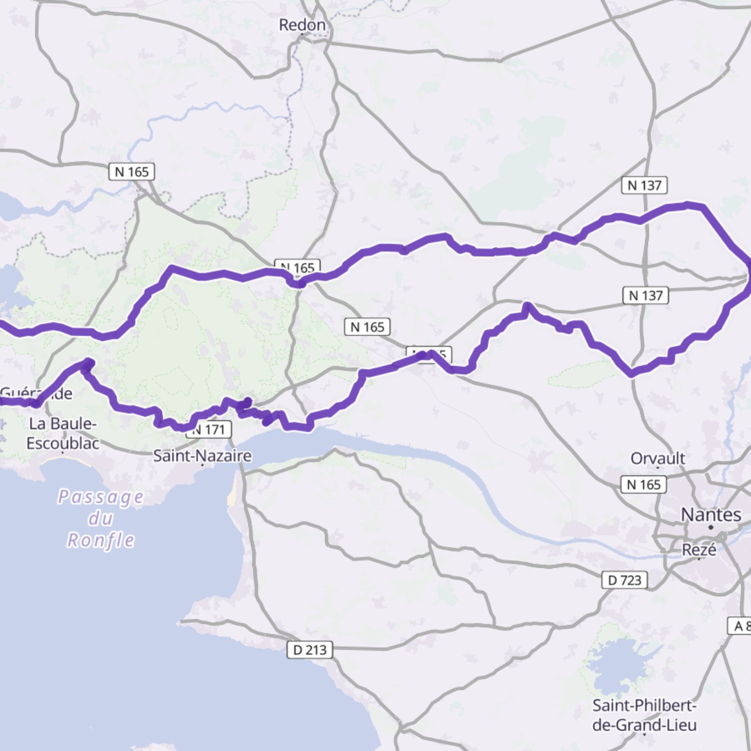 Map itinerary