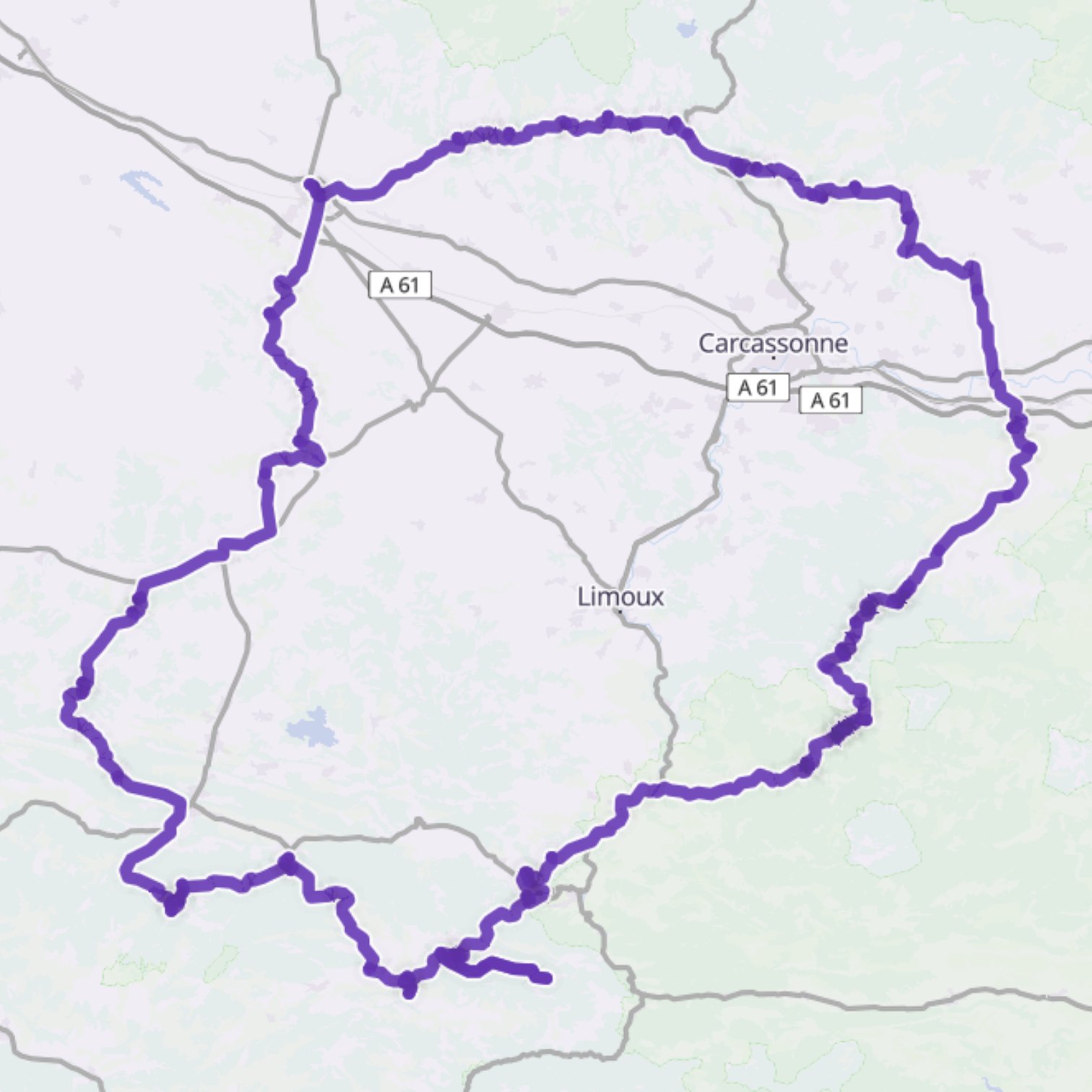 Map itinerary