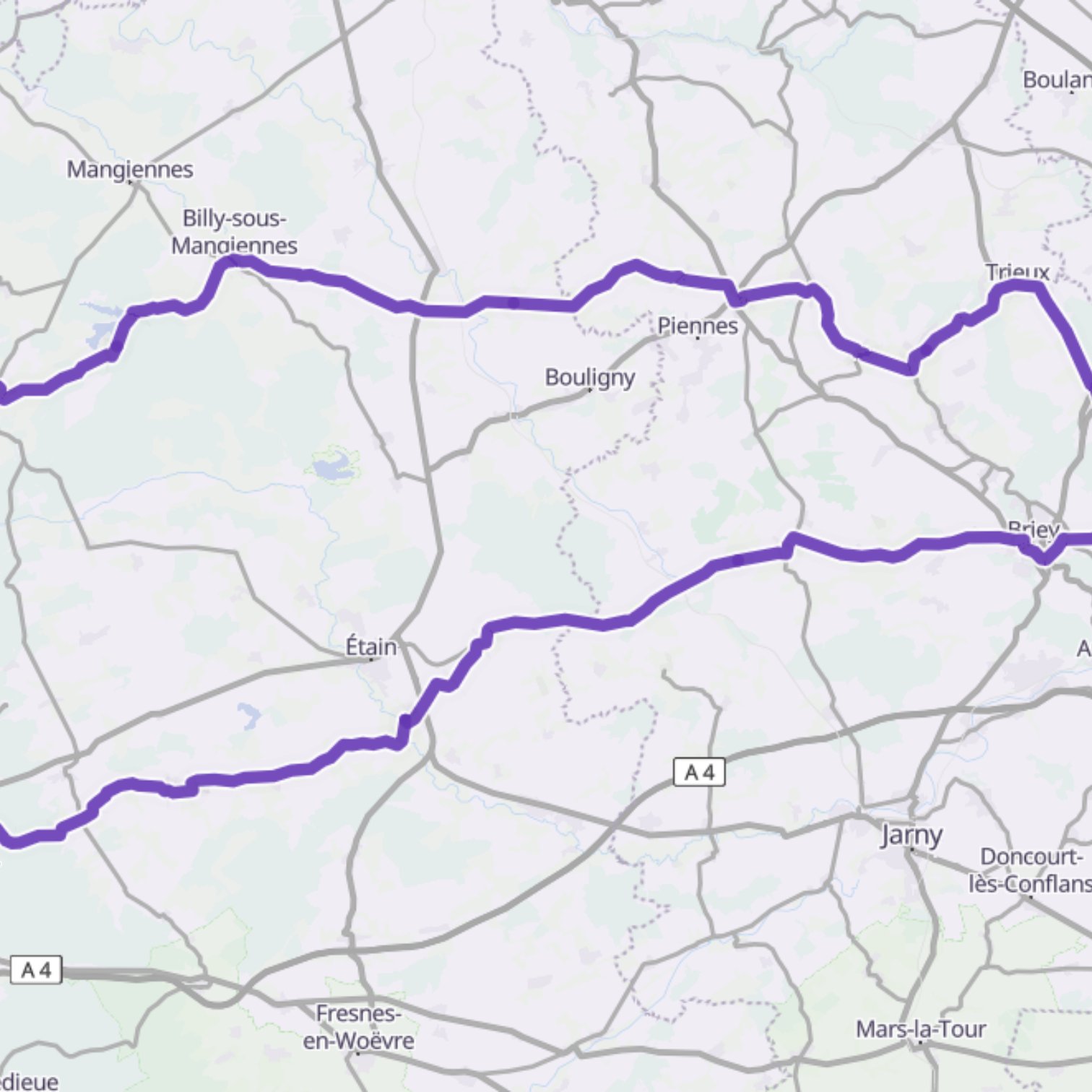 Map itinerary