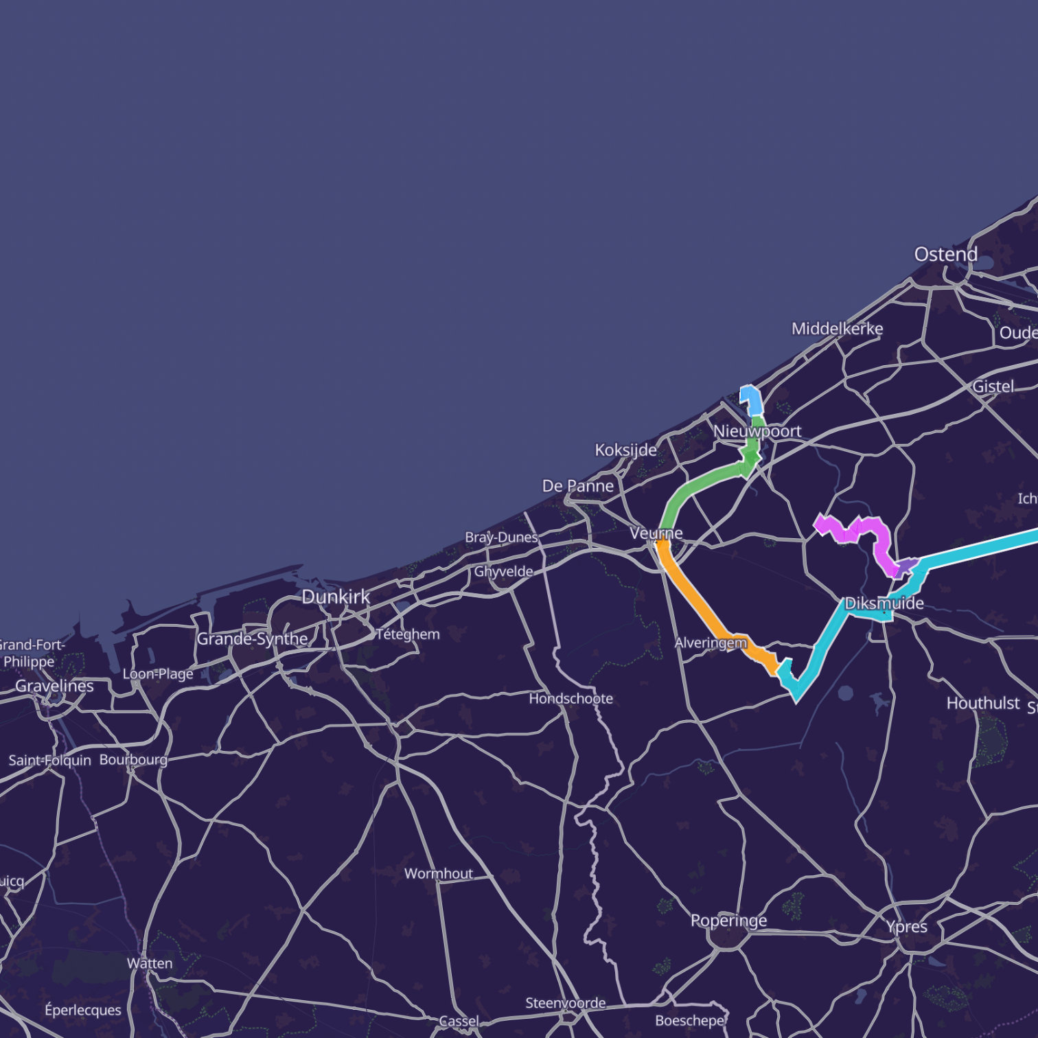 Map itinerary