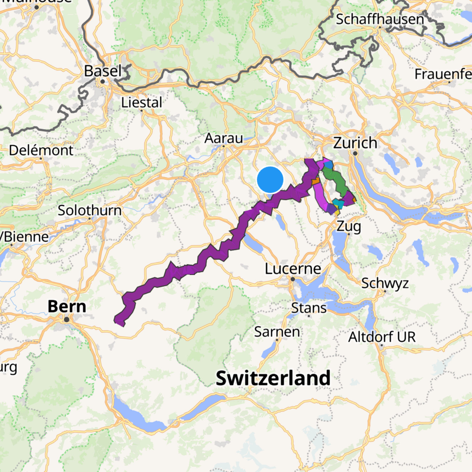 Map itinerary