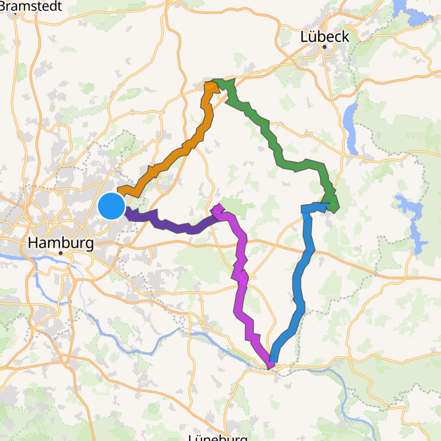 Map itinerary