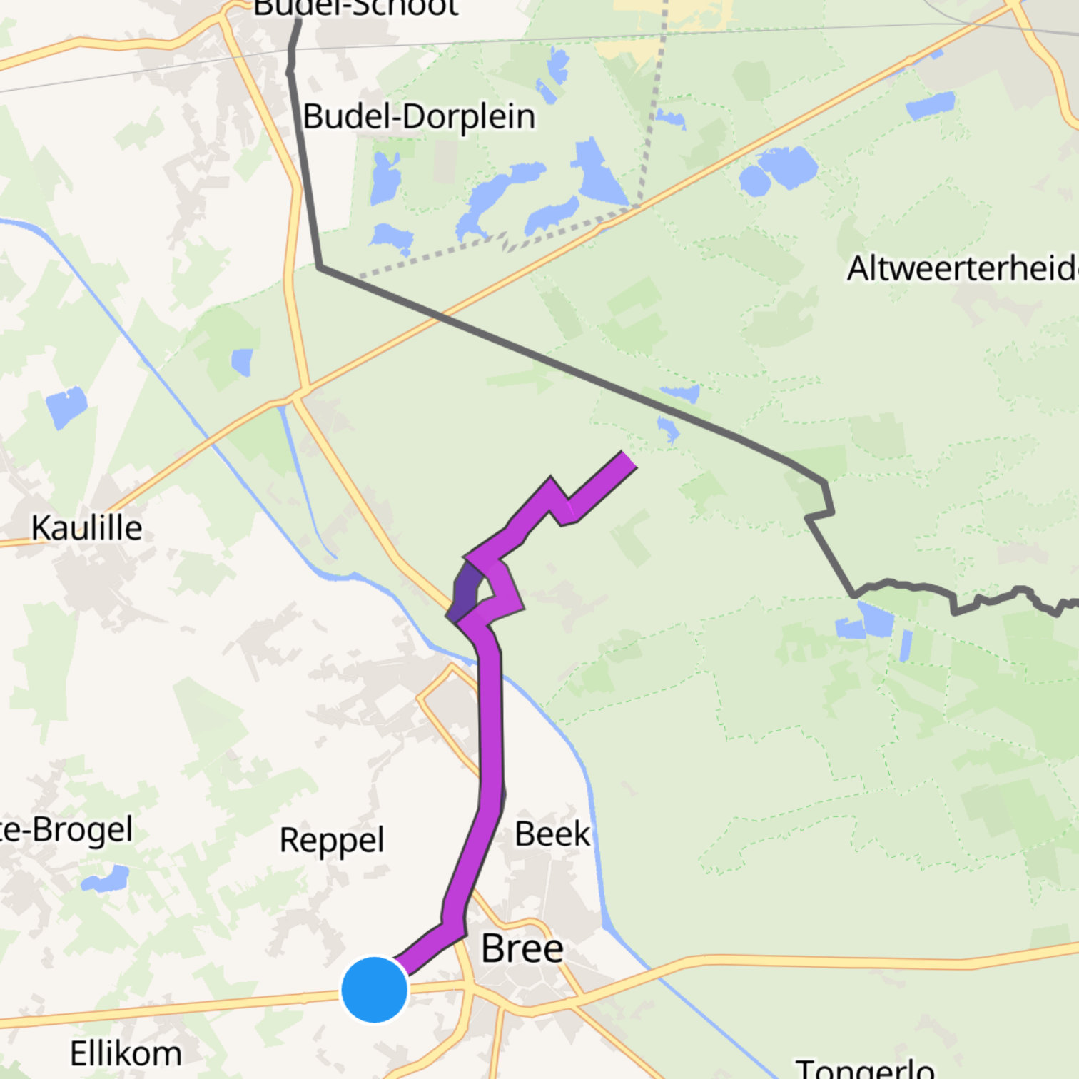 Map itinerary
