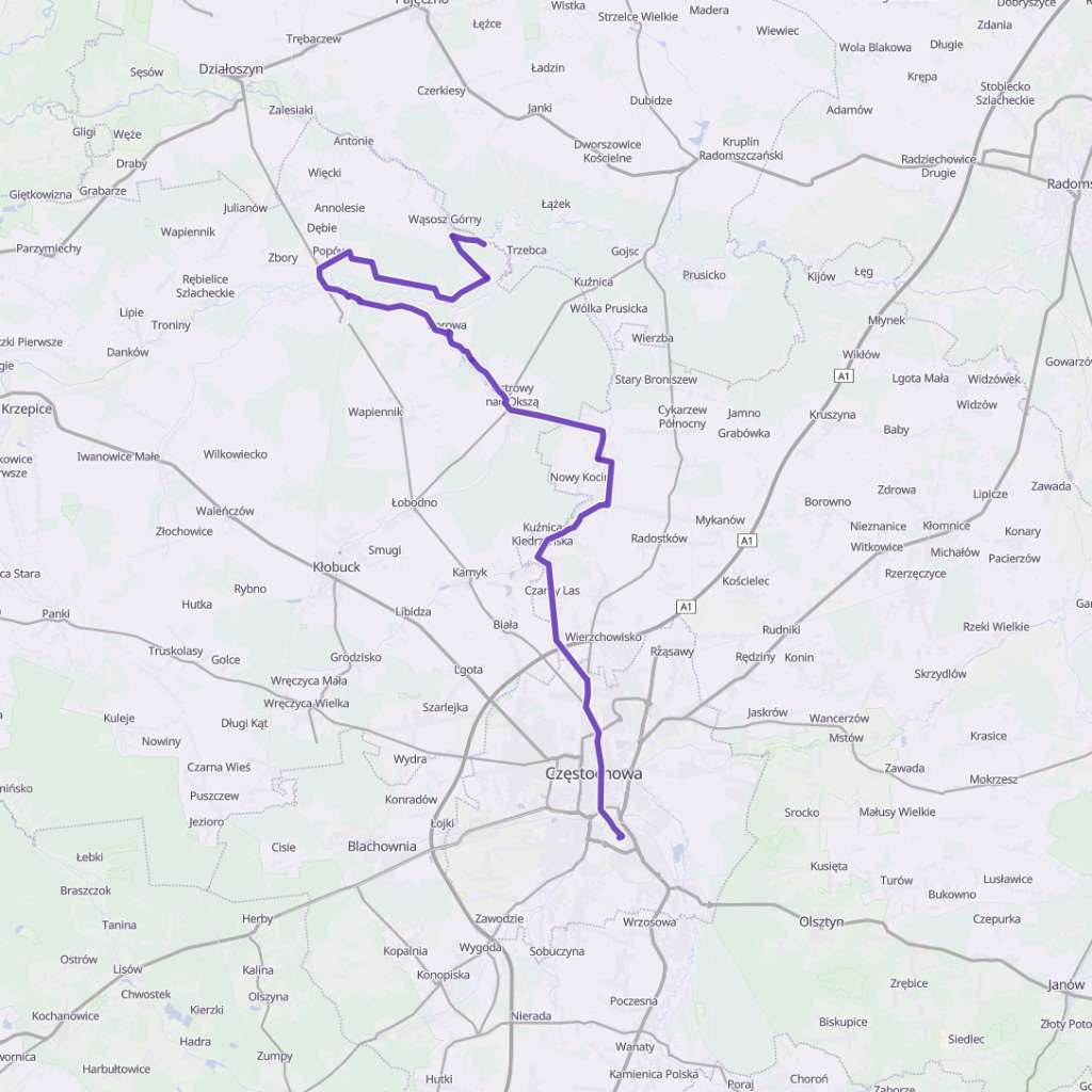Map itinerary