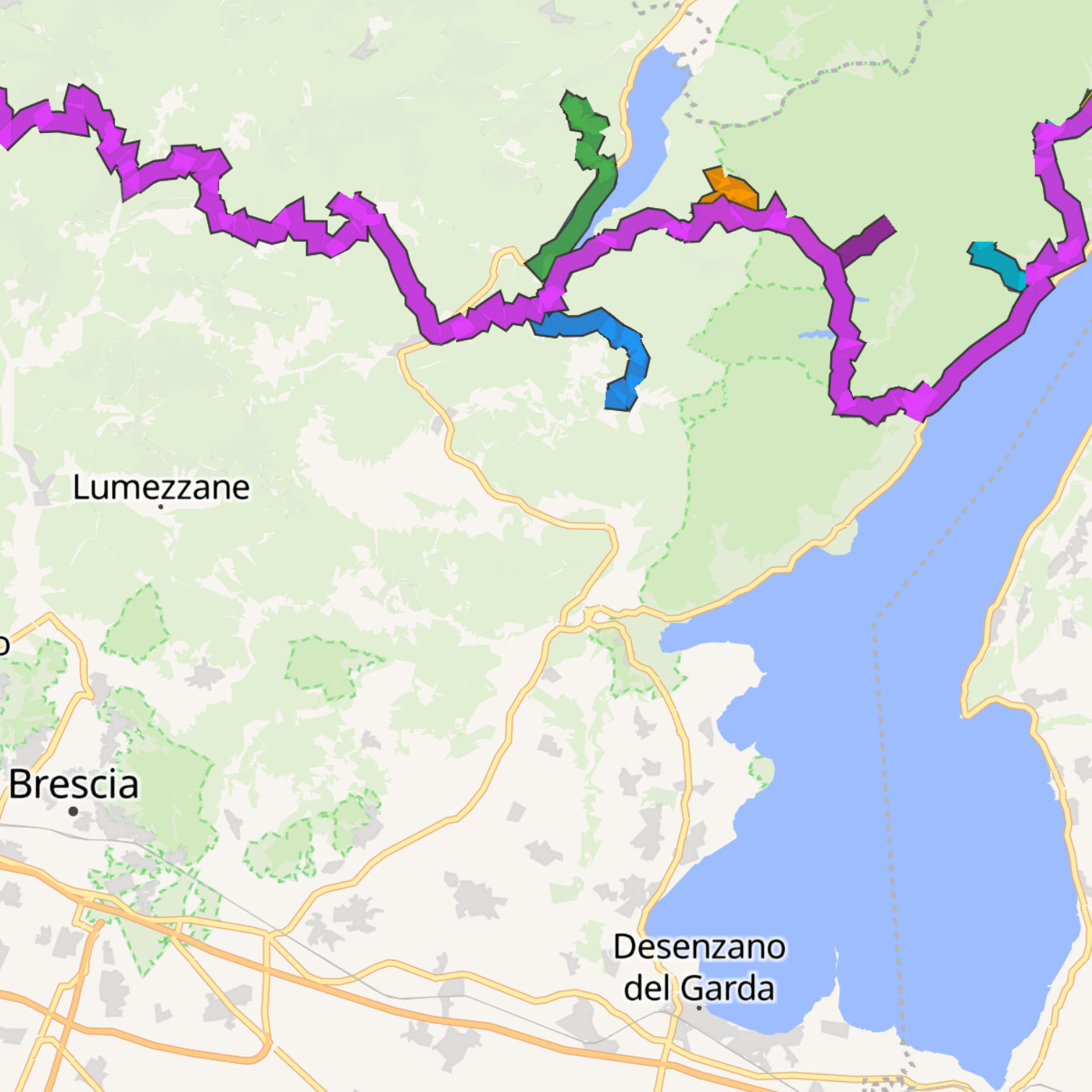 Map itinerary