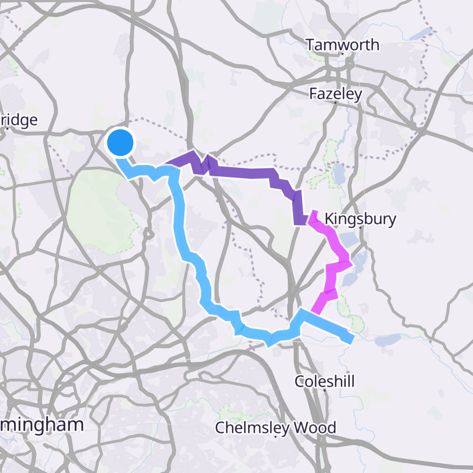 Map itinerary