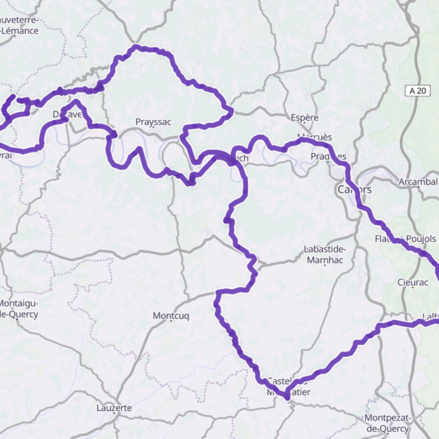 Map itinerary