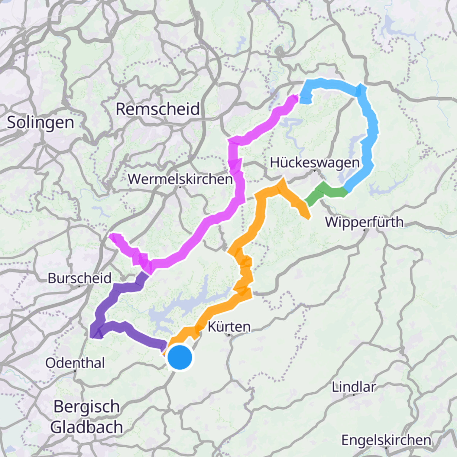 Map itinerary