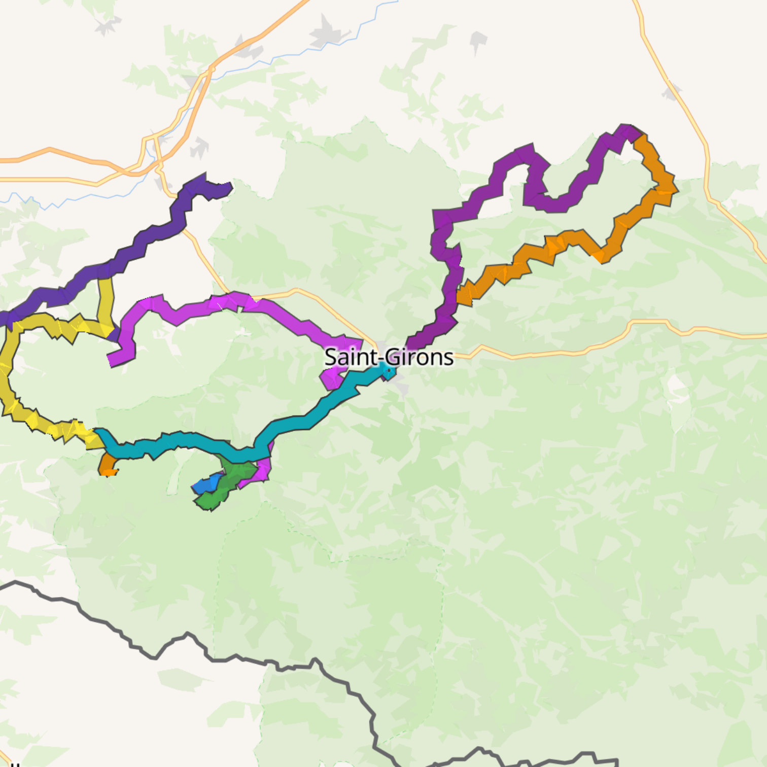 Map itinerary