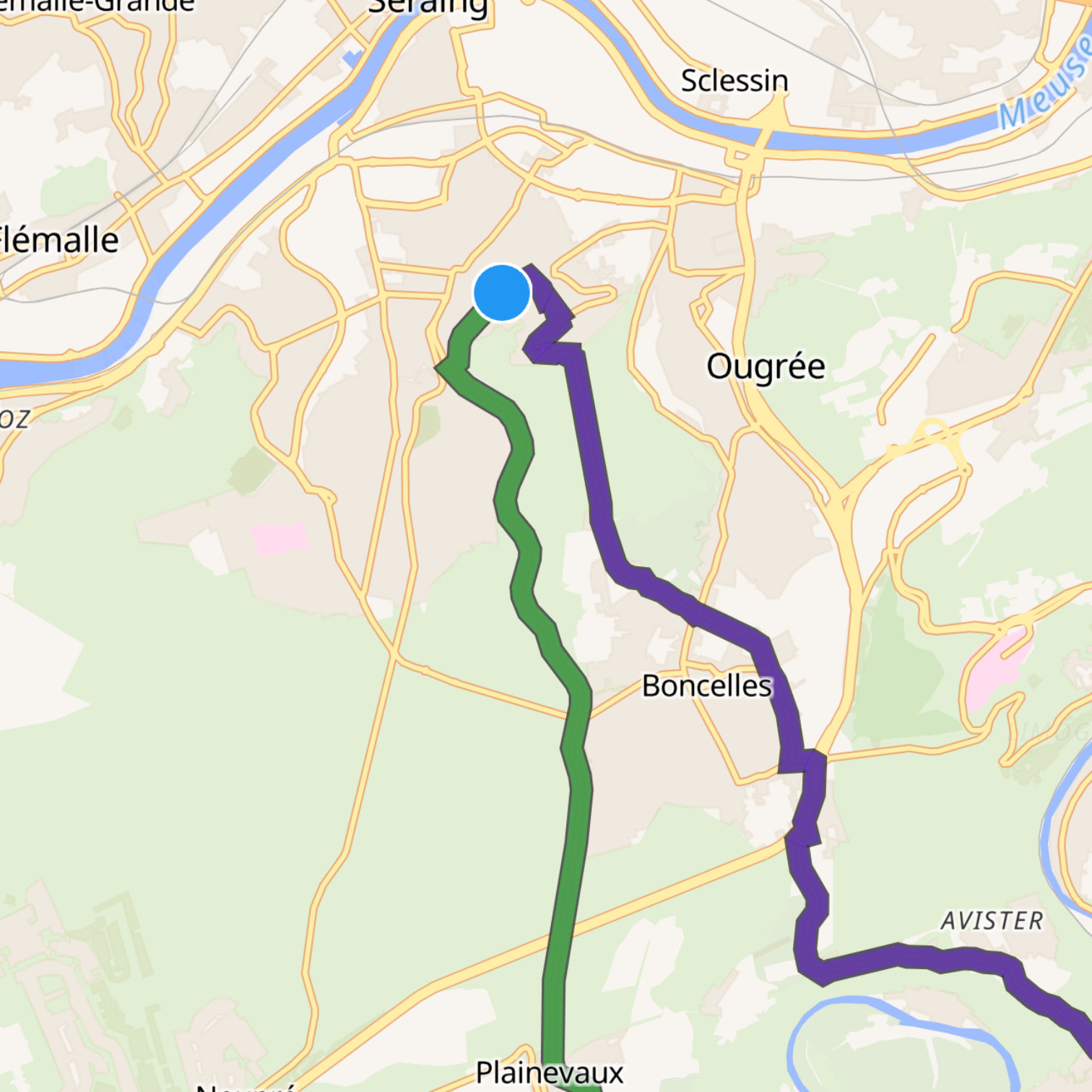 Map itinerary