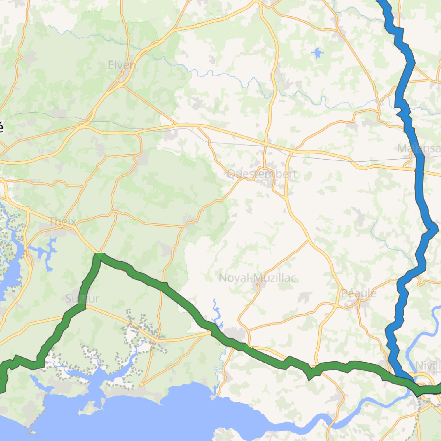 Map itinerary