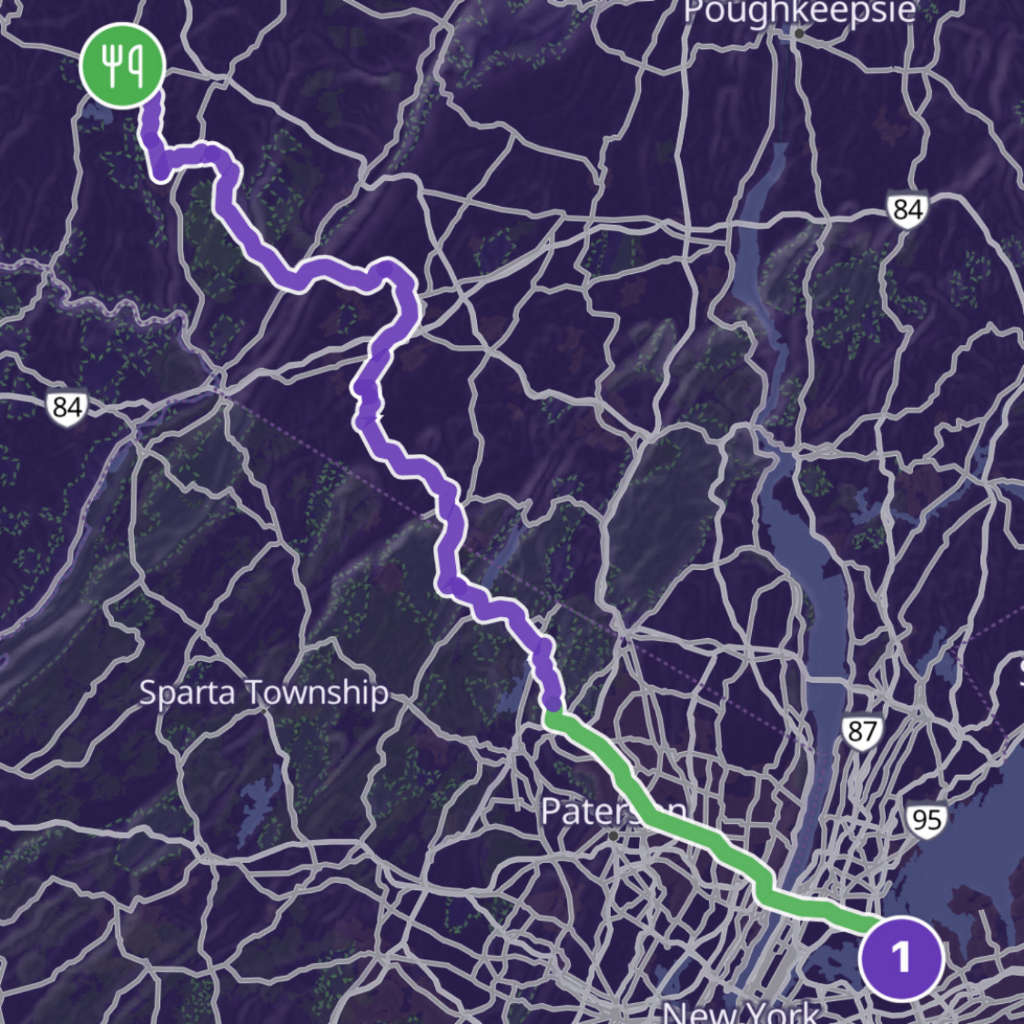 Map itinerary