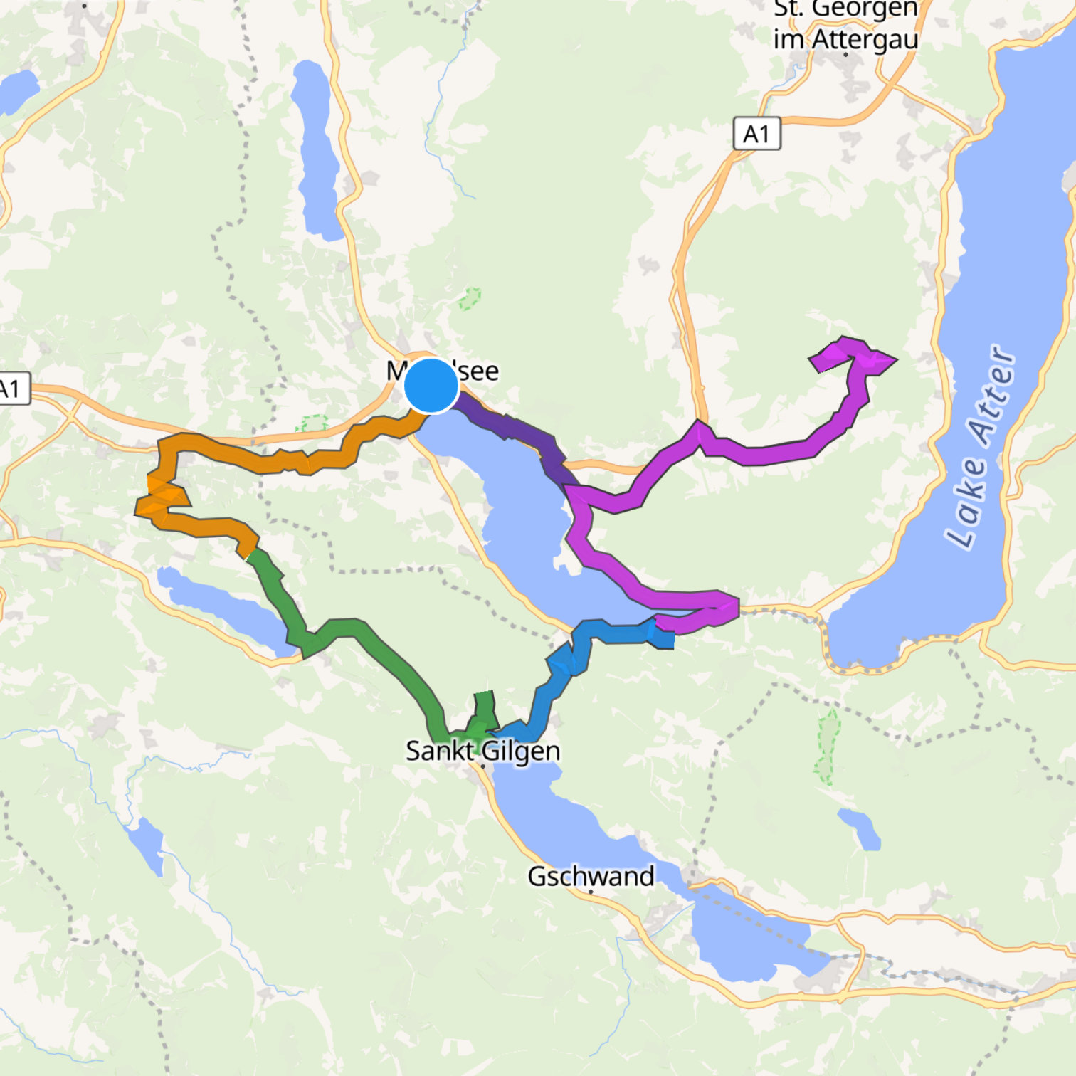 Map itinerary