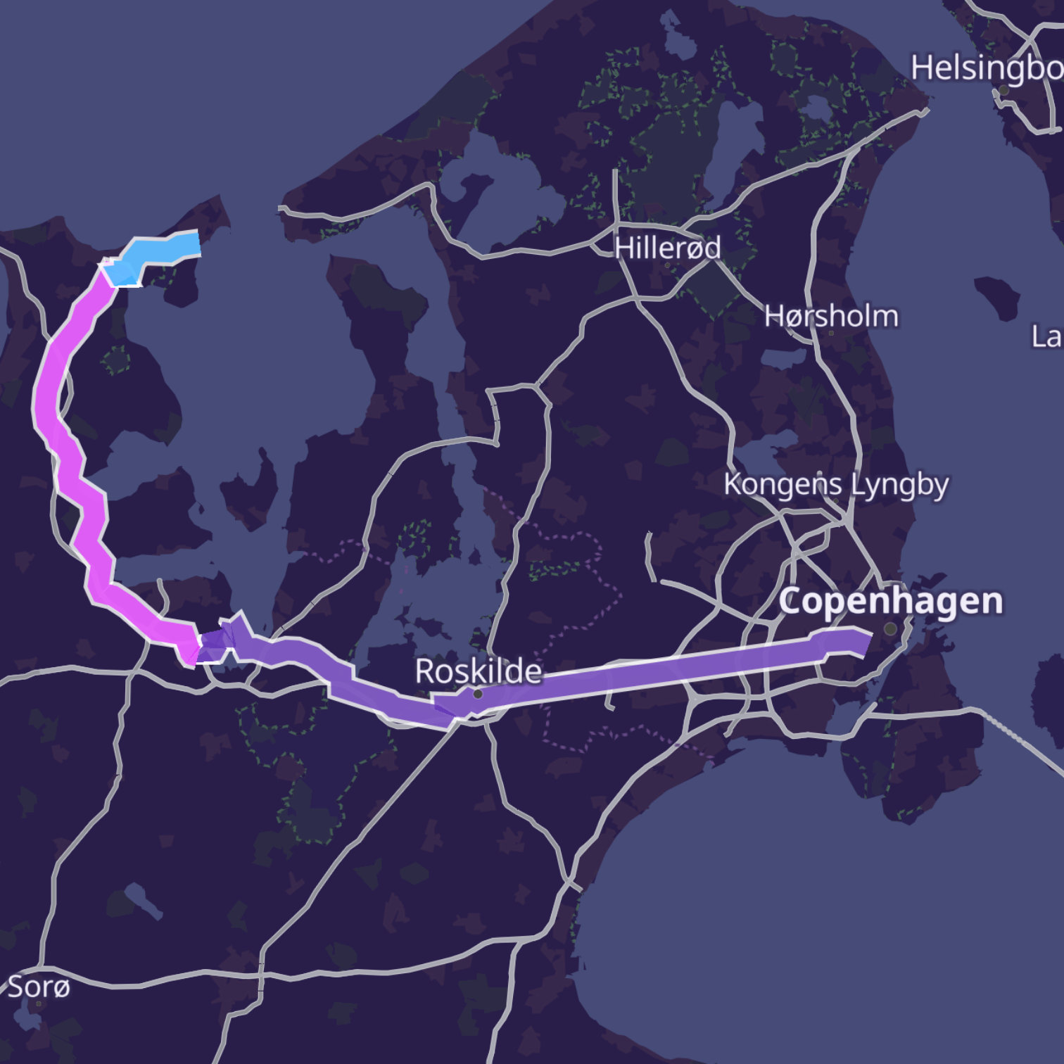 Map itinerary