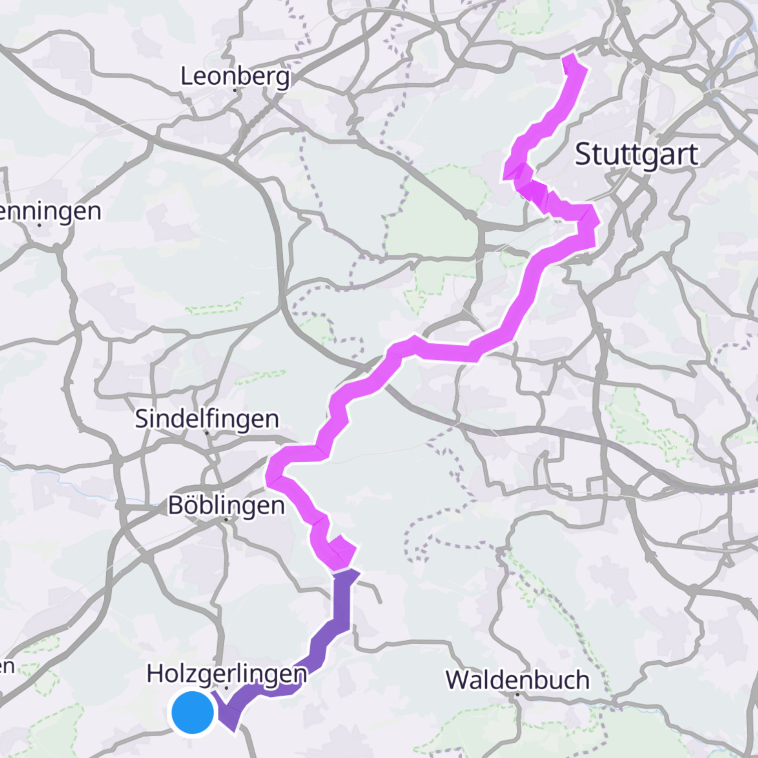 Map itinerary