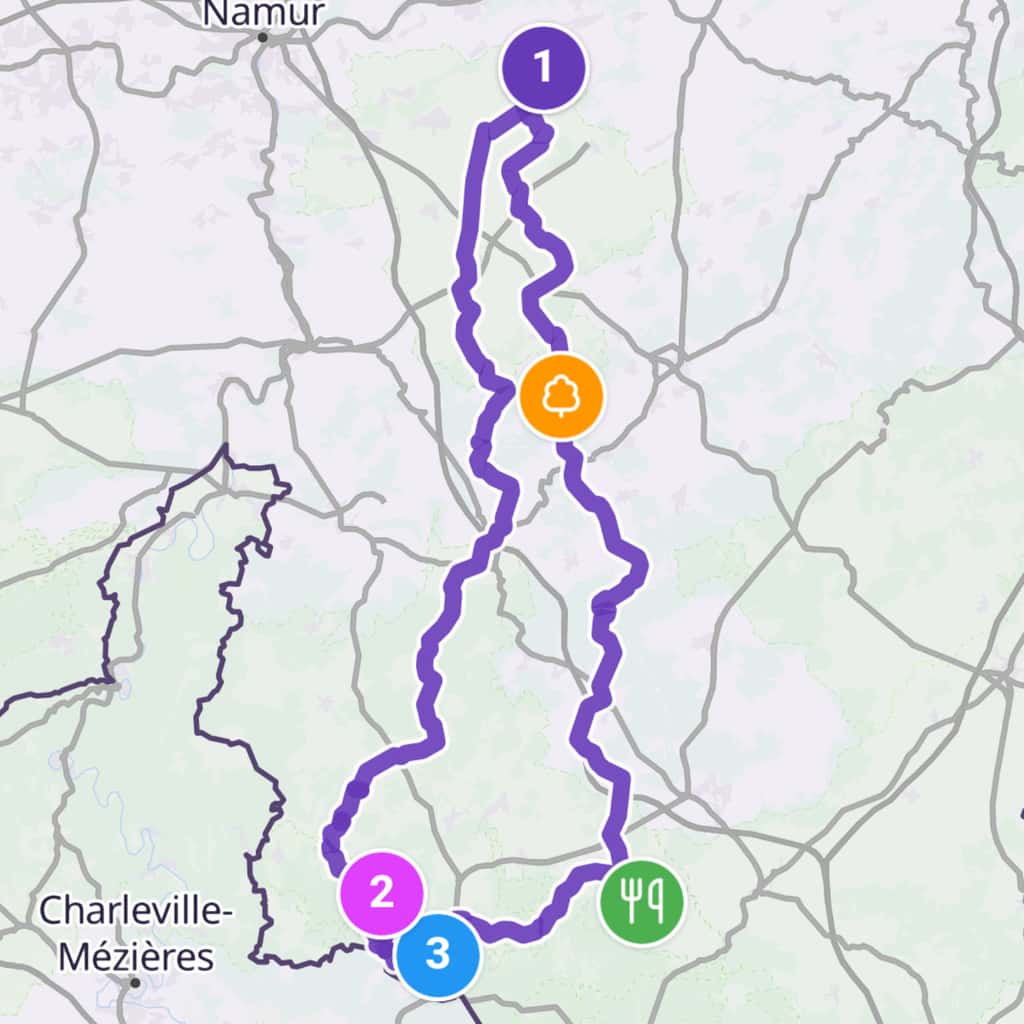 Map itinerary