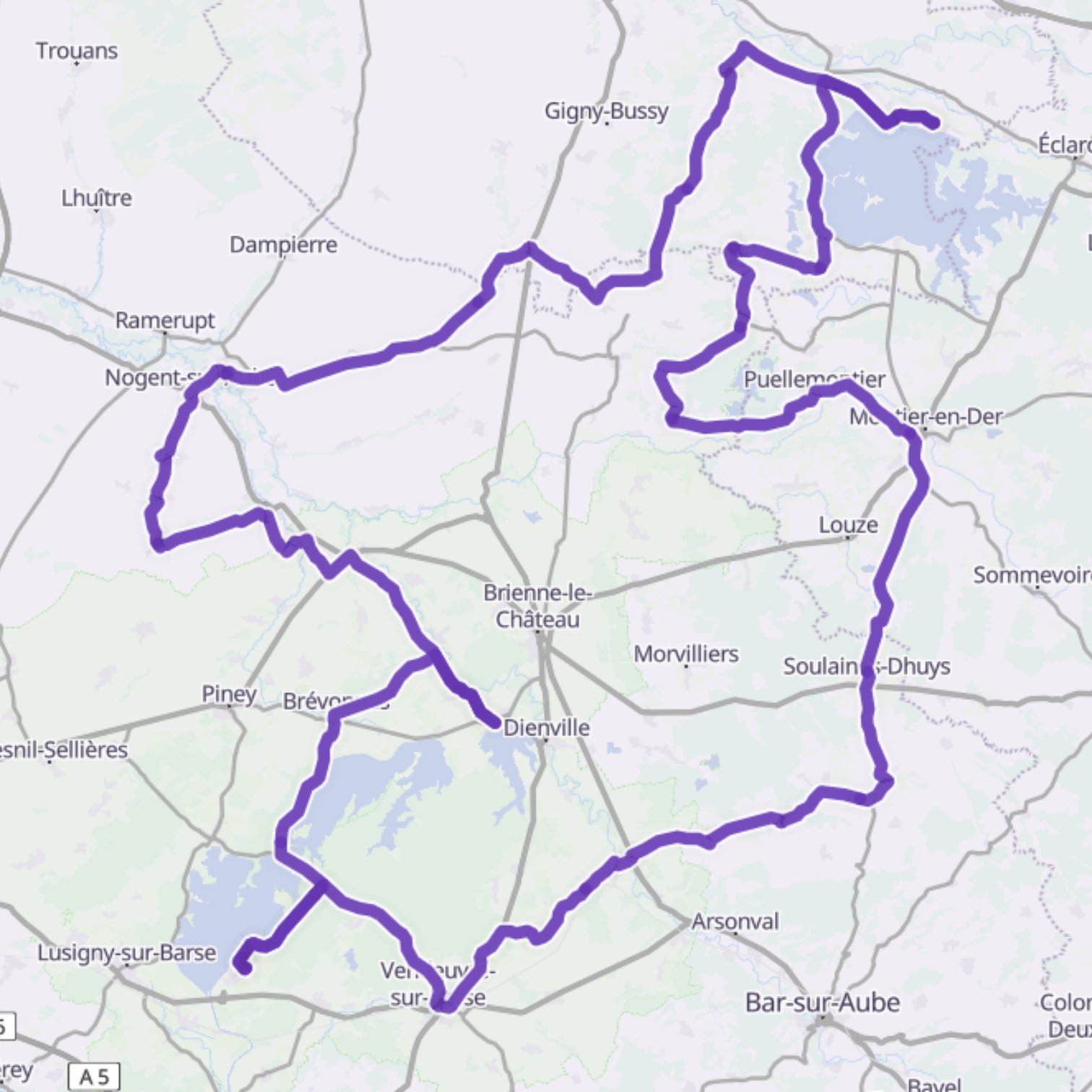 Map itinerary