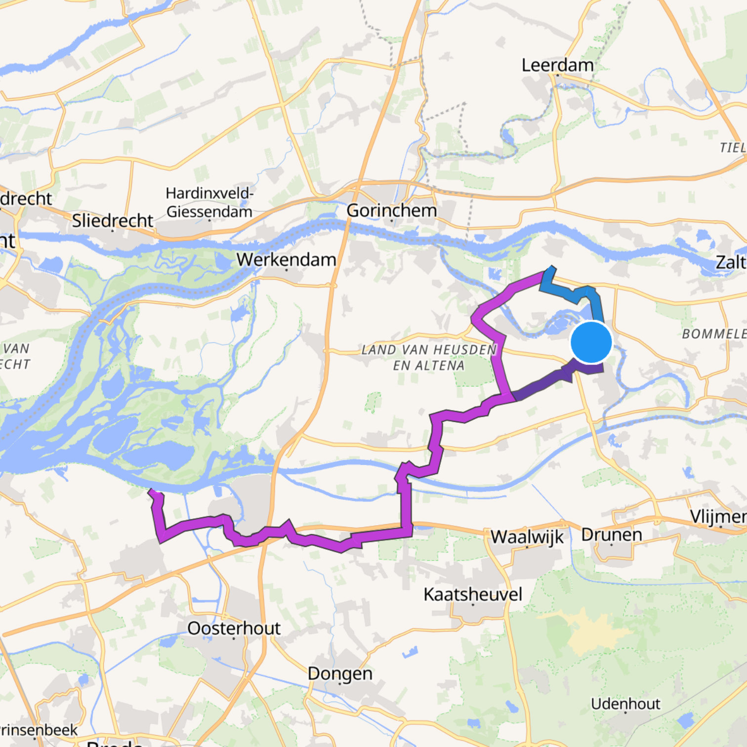 Map itinerary