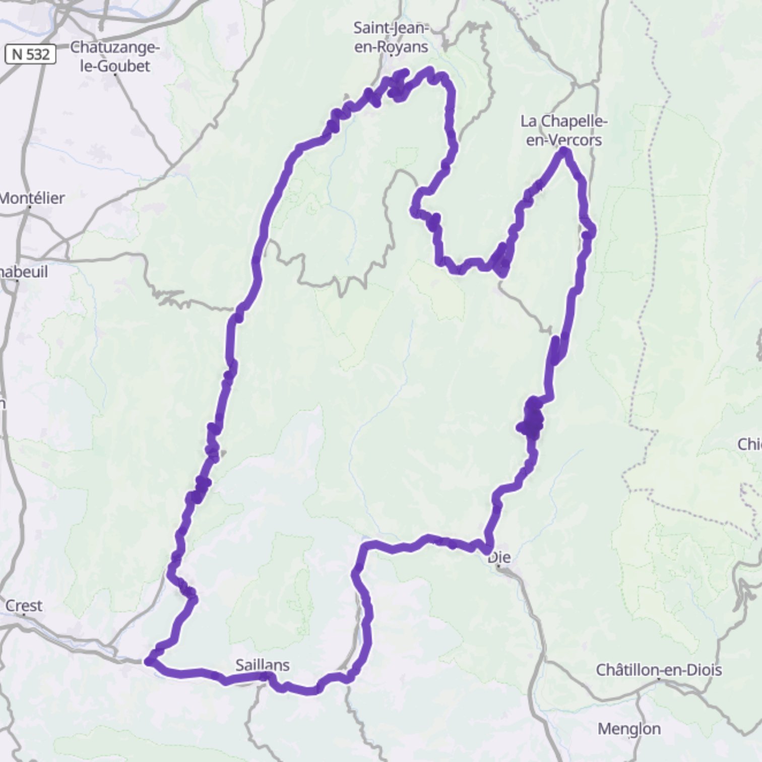 Map itinerary