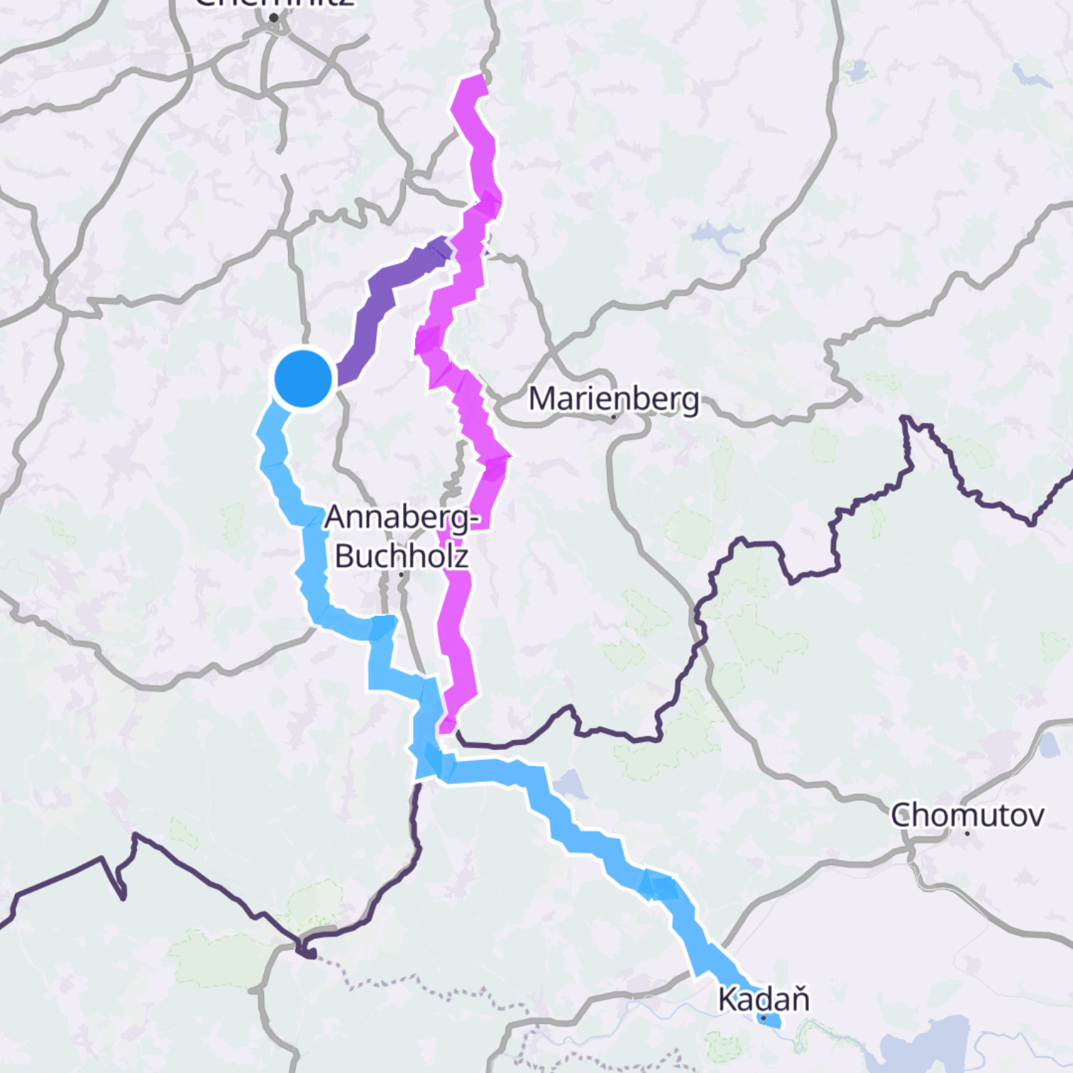 Map itinerary