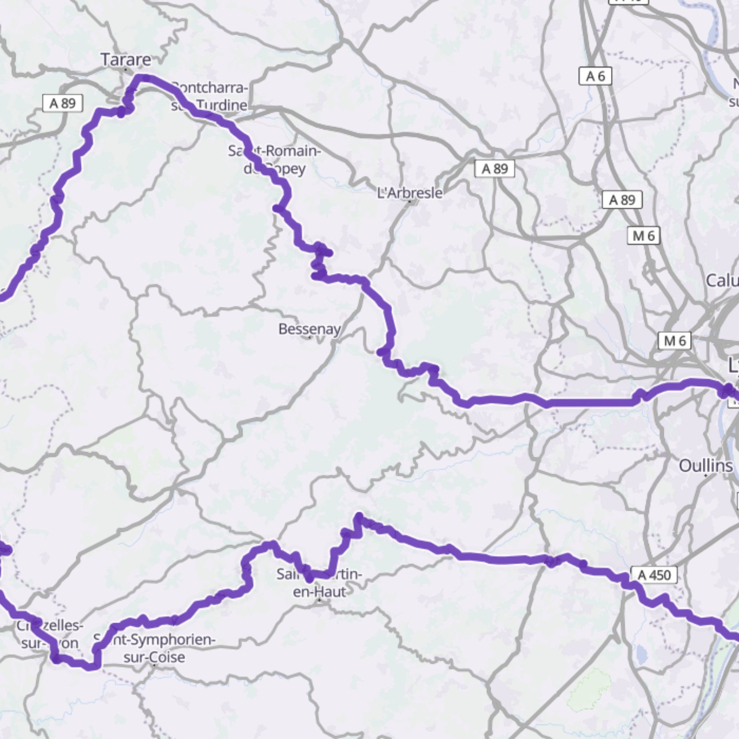 Map itinerary