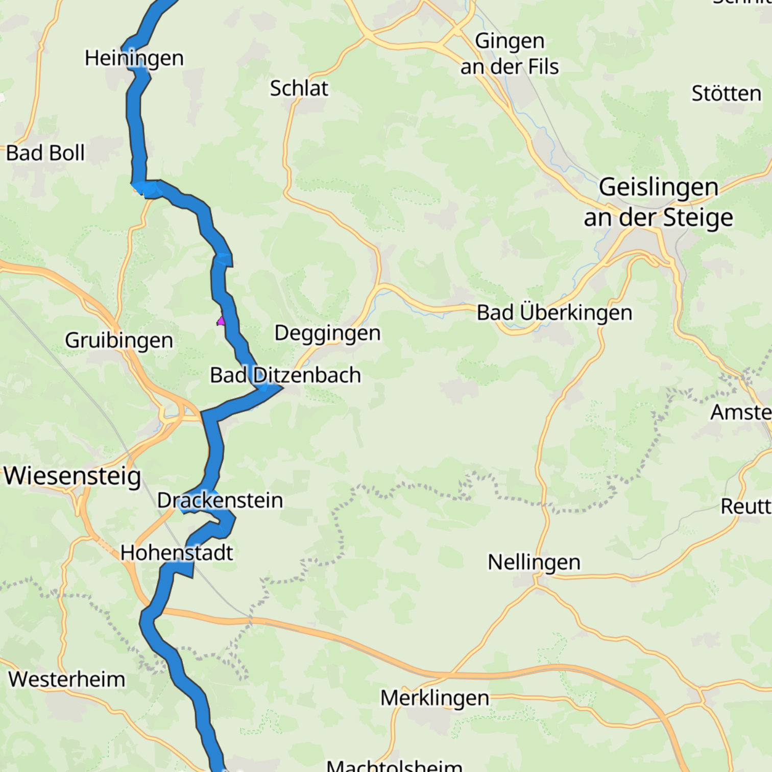 Map itinerary