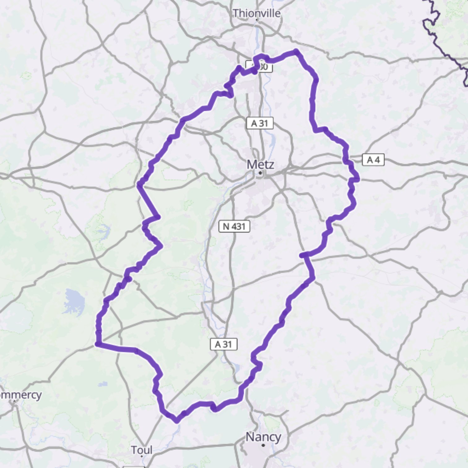 Map itinerary