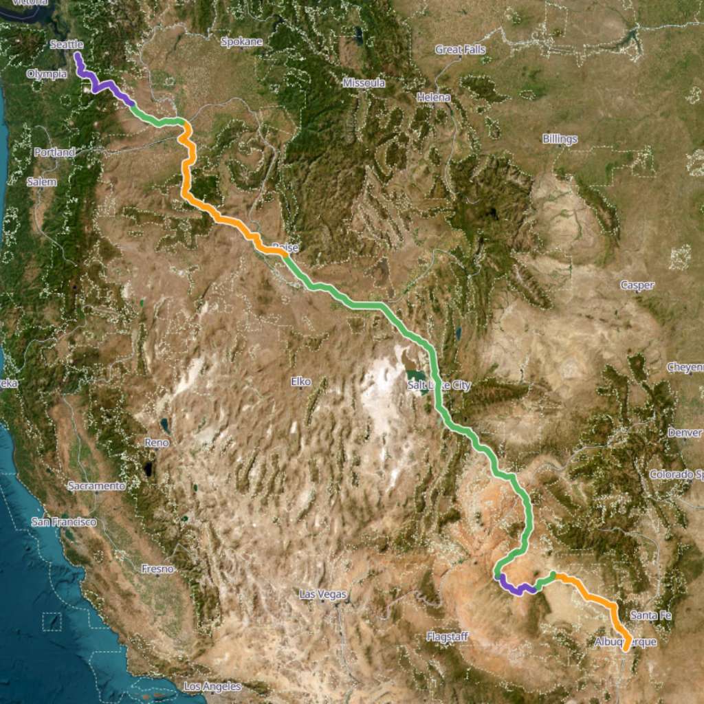 Map itinerary