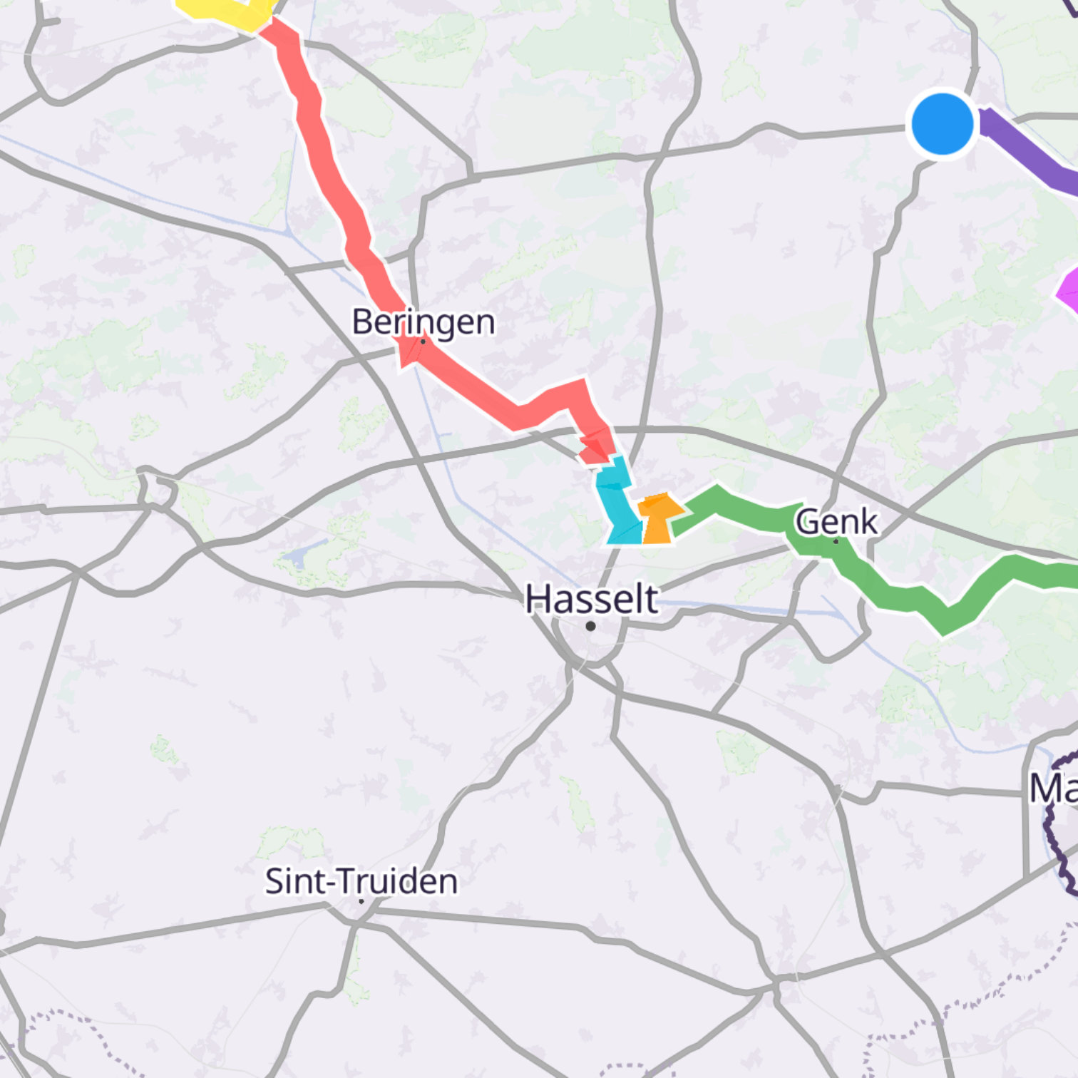 Map itinerary