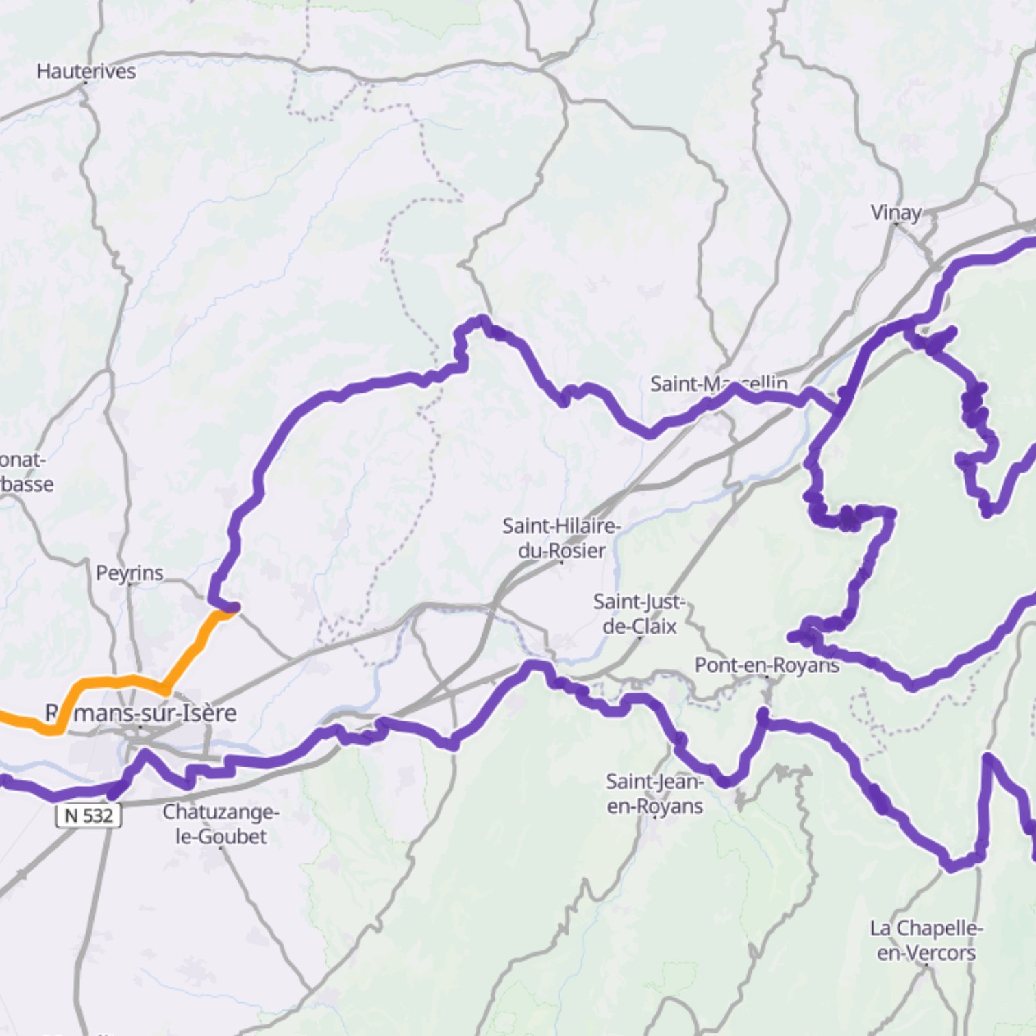 Map itinerary