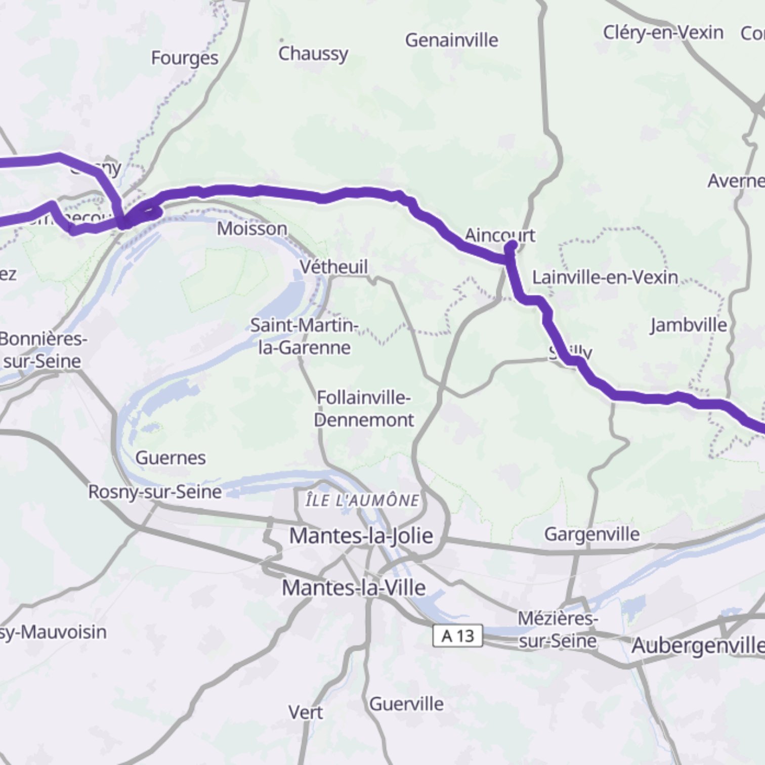 Map itinerary