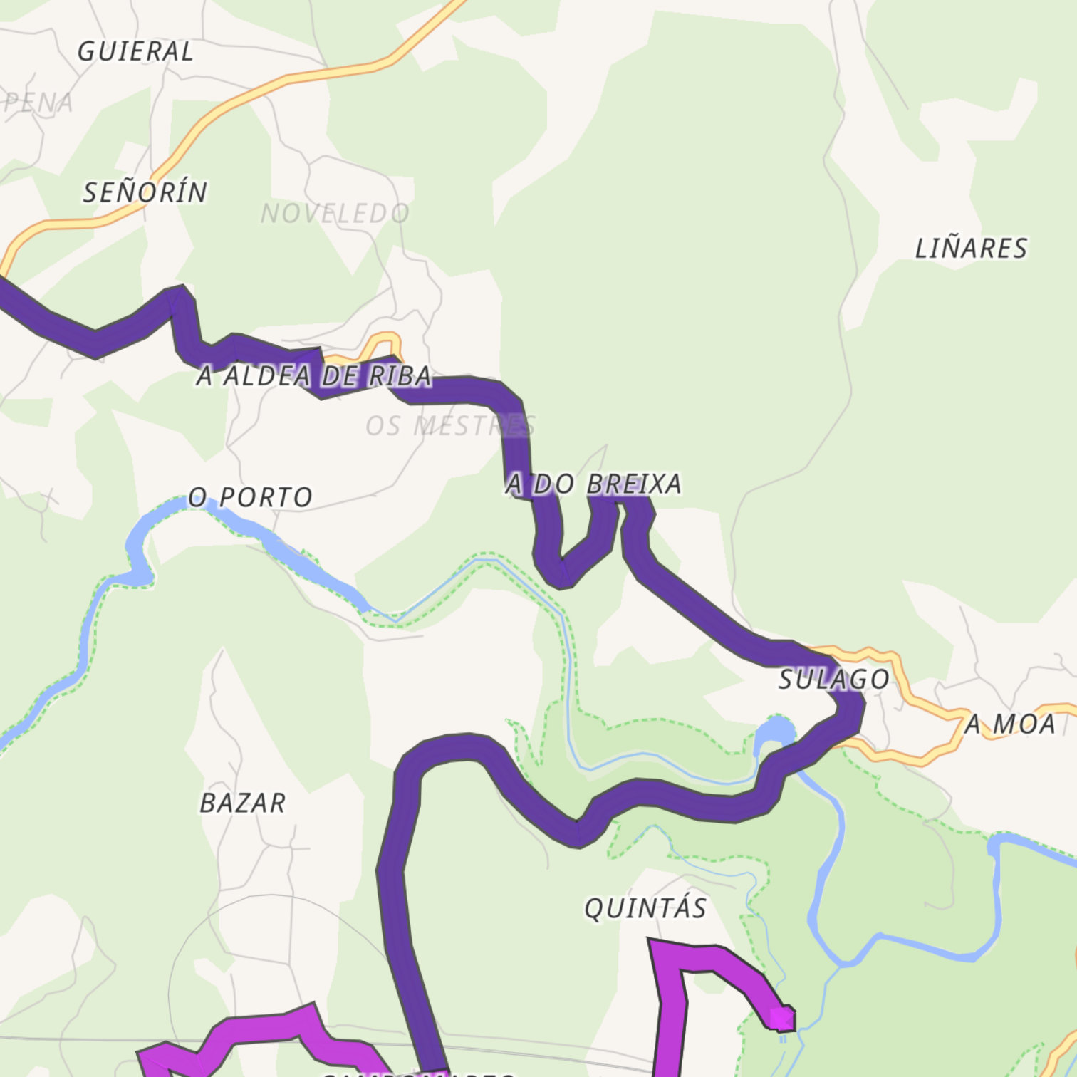 Map itinerary