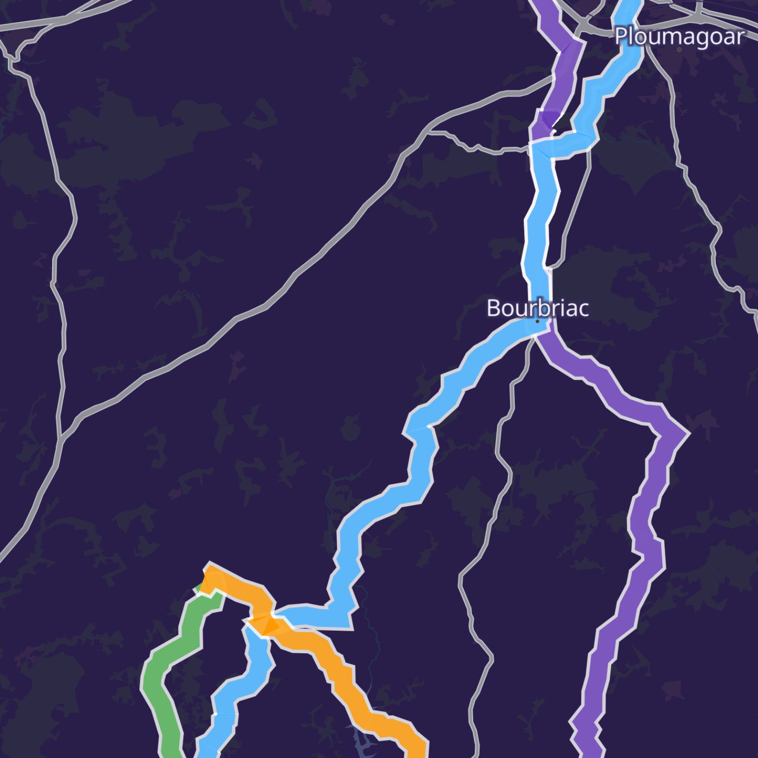 Map itinerary