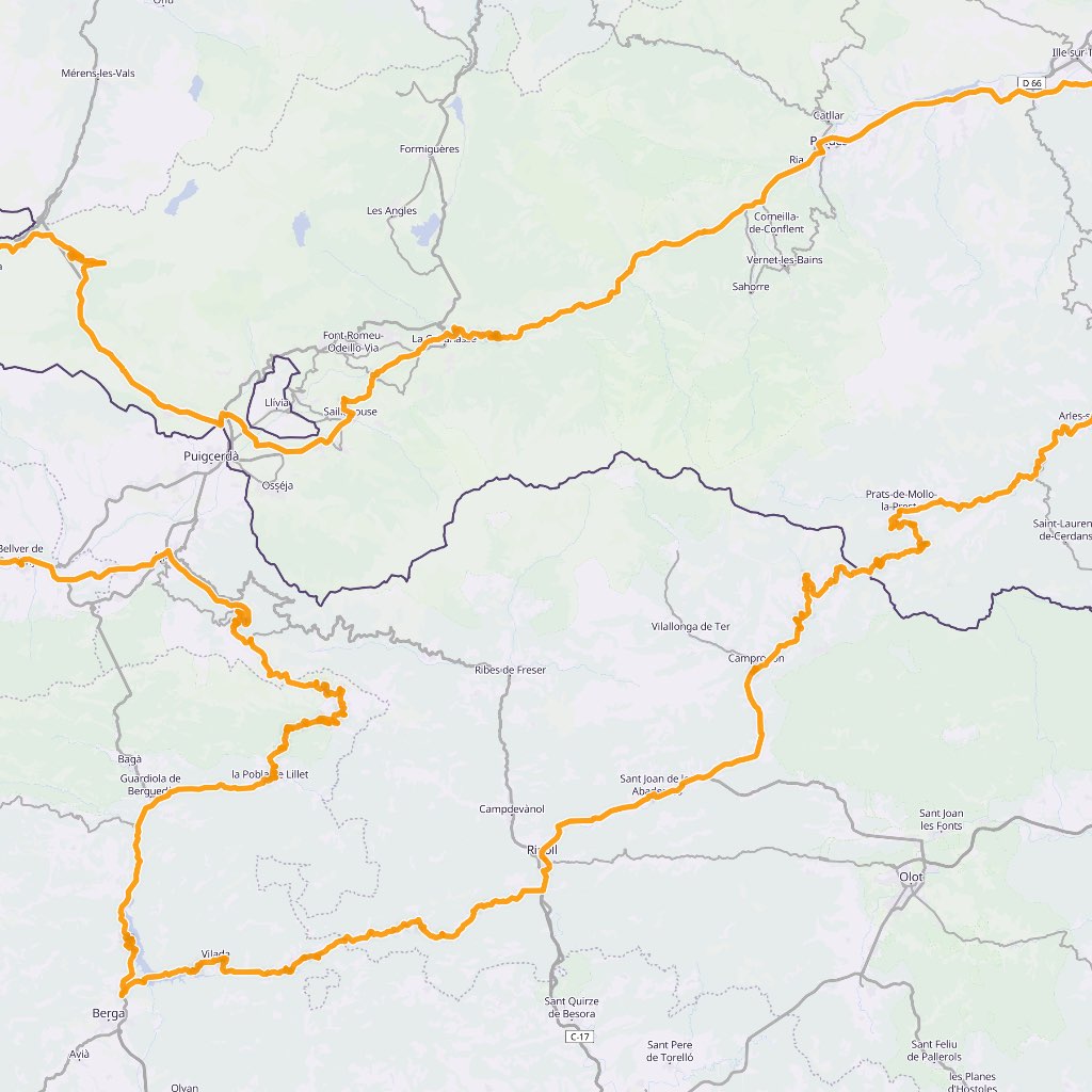 Map itinerary