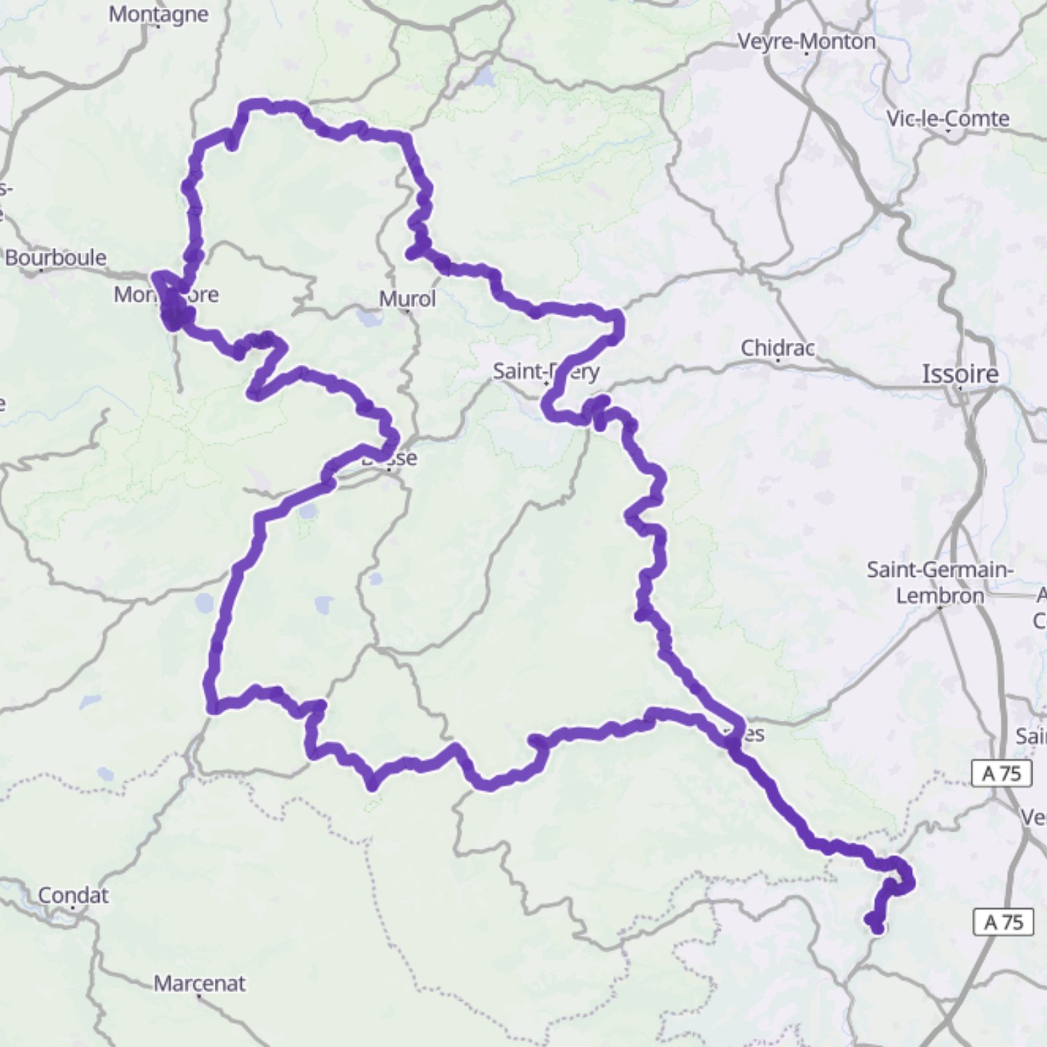 Map itinerary