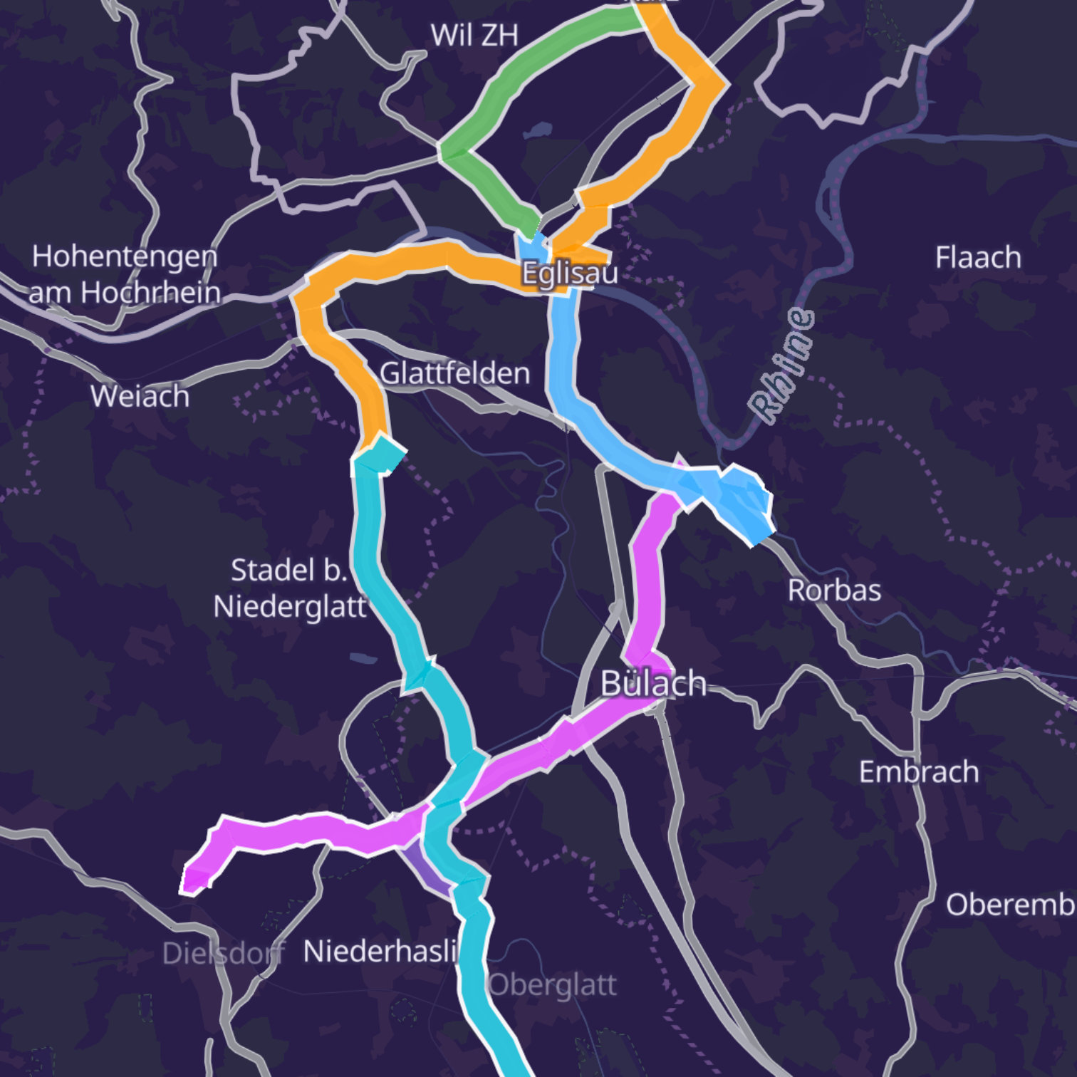 Map itinerary