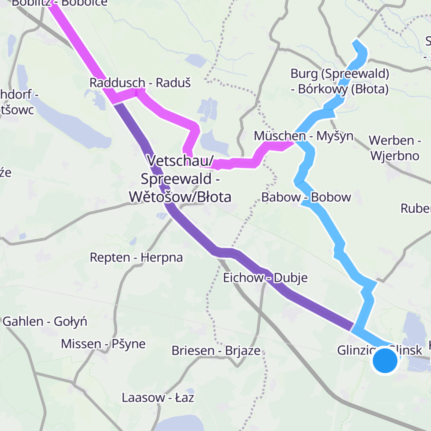 Map itinerary