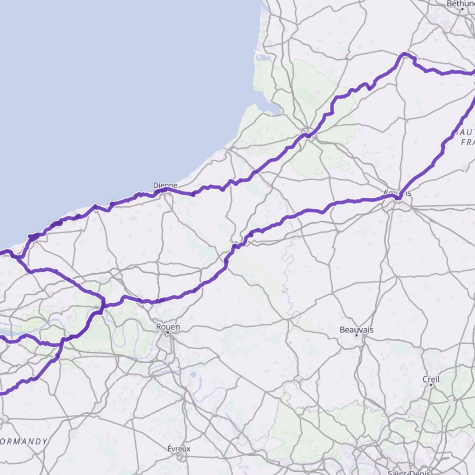 Map itinerary