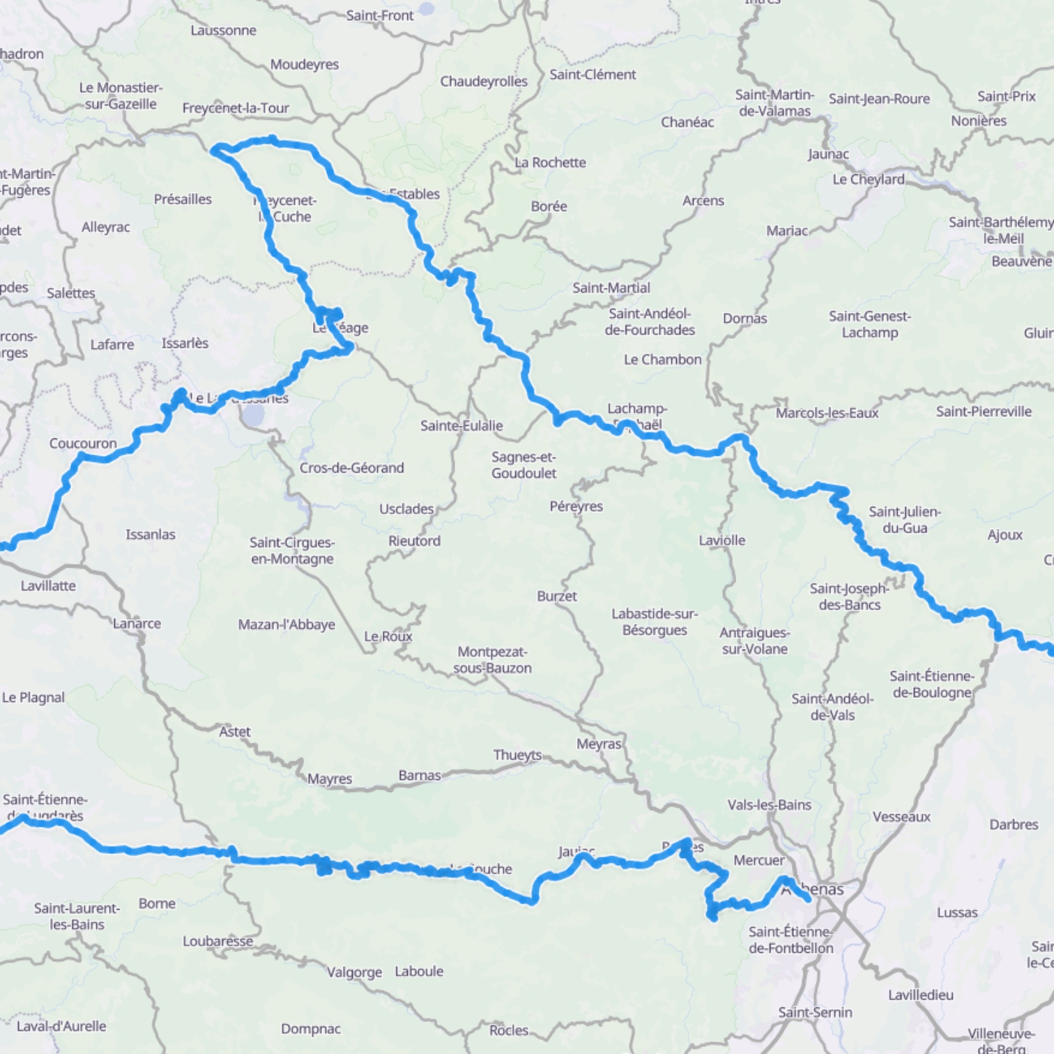 Map itinerary