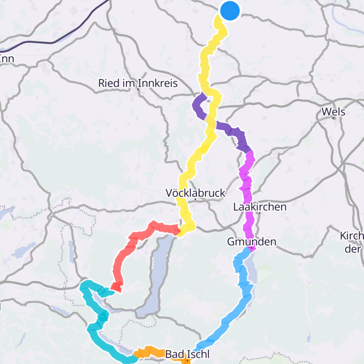 Map itinerary