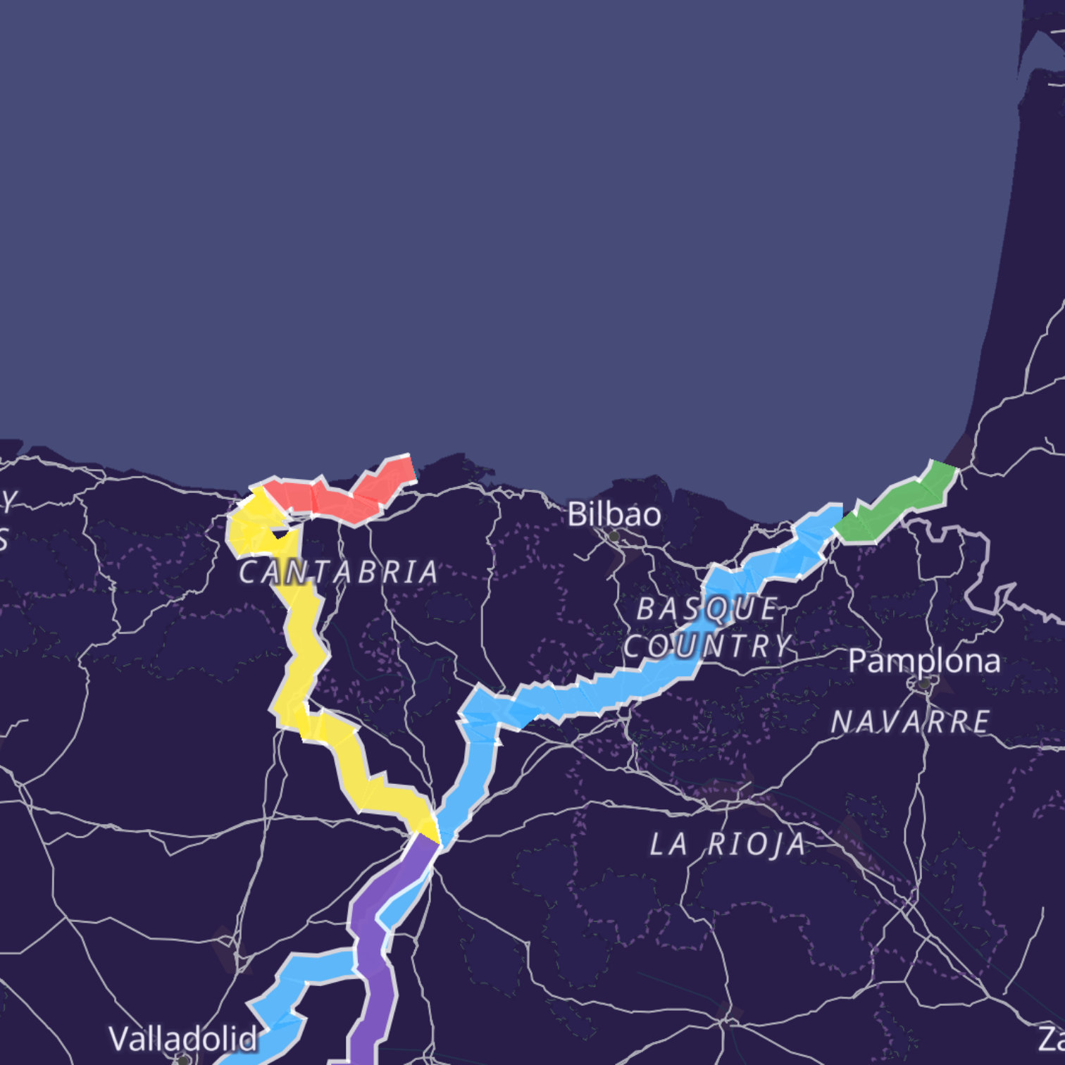 Map itinerary