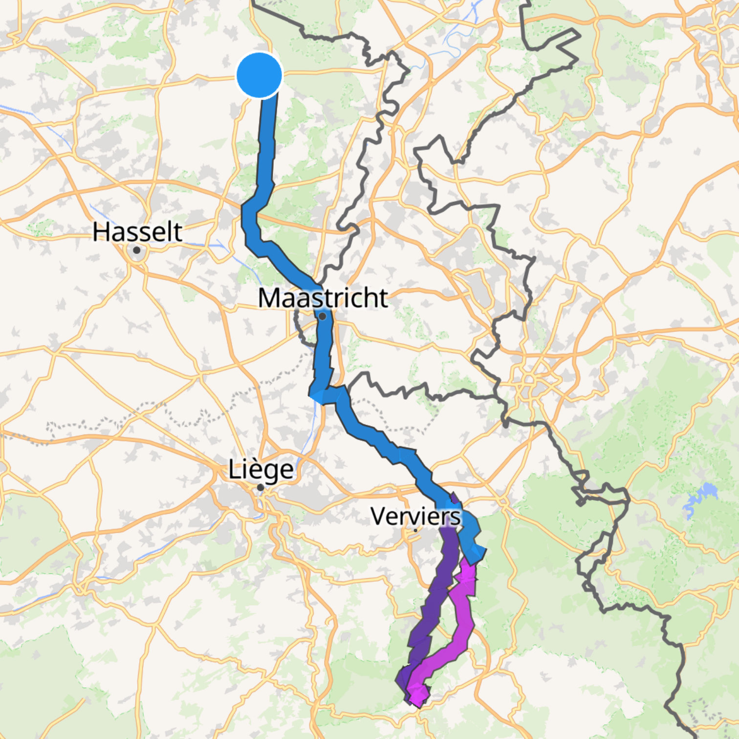 Map itinerary