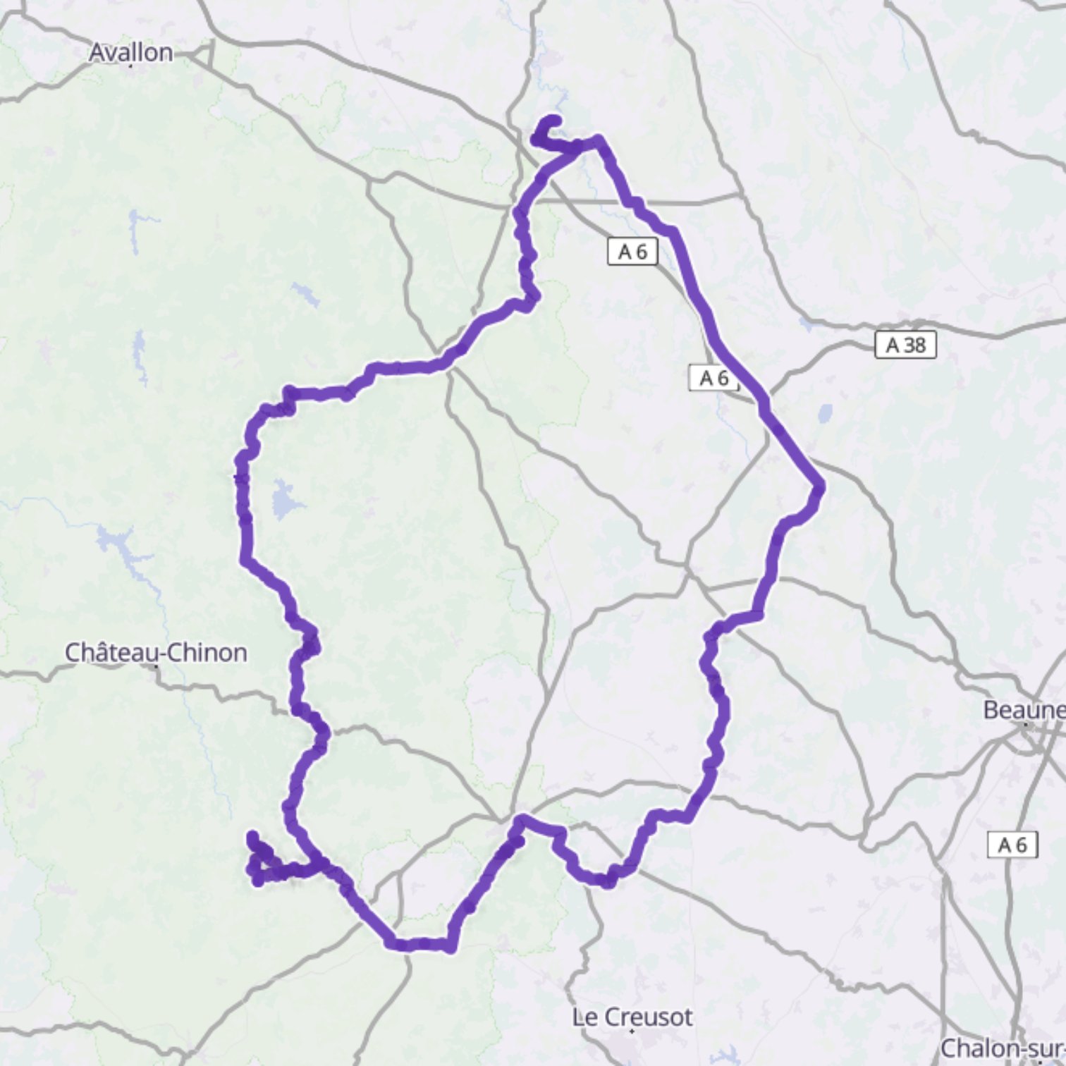 Map itinerary